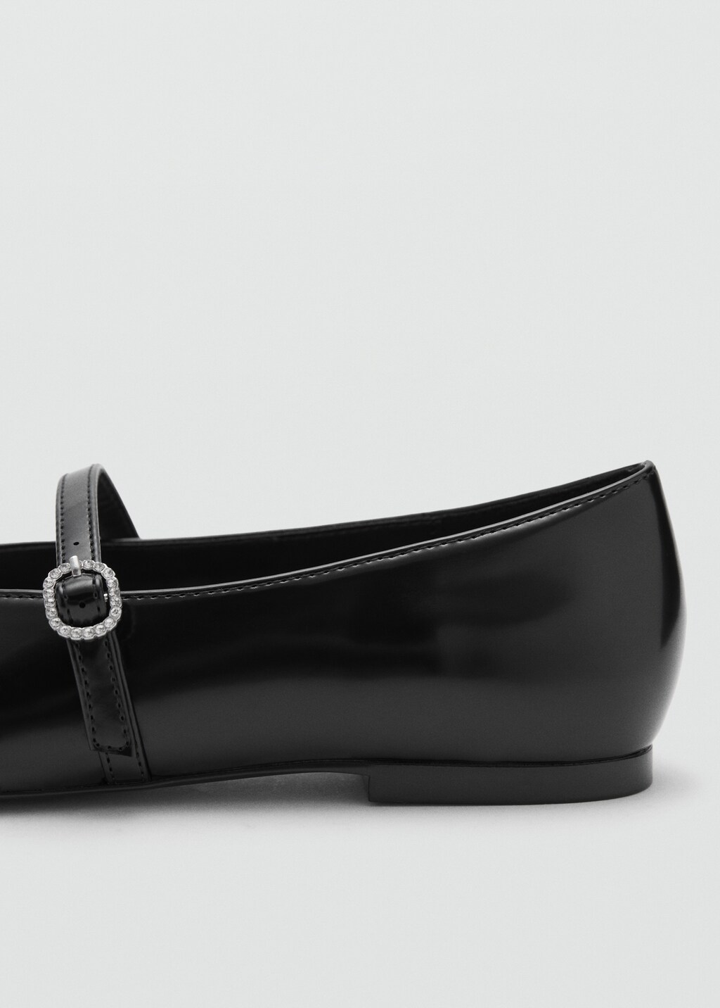 Ballerinas with strap jewel detail - Black