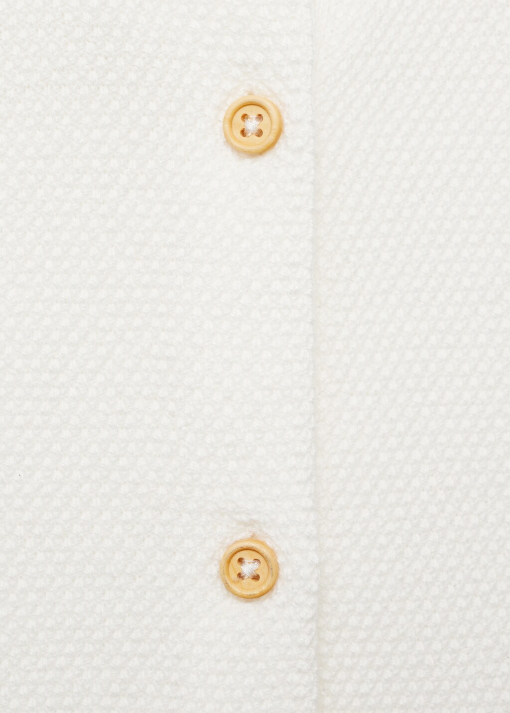 Knitted button cardigan - Off White