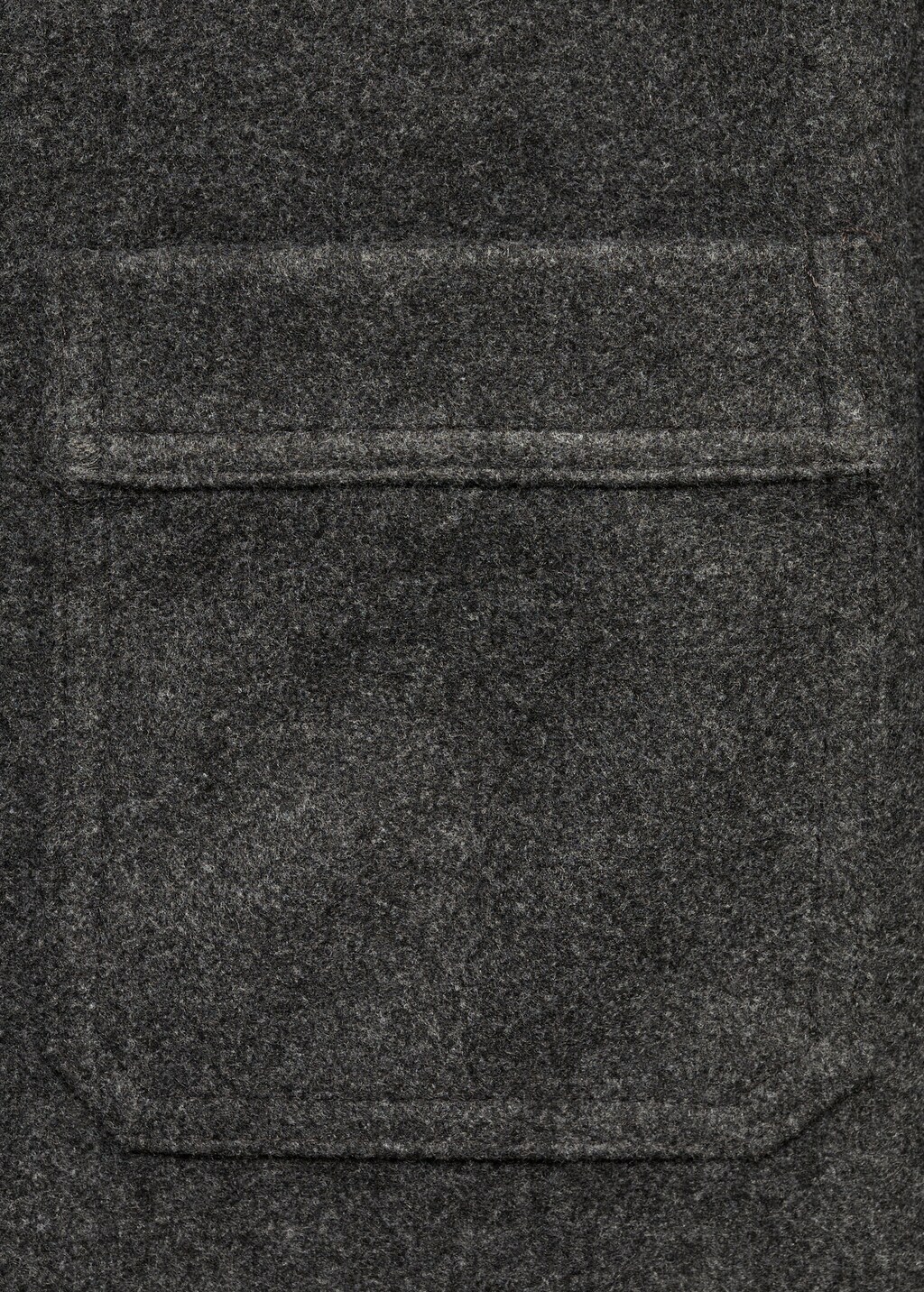 Regular fit flannel overshirt - Sand