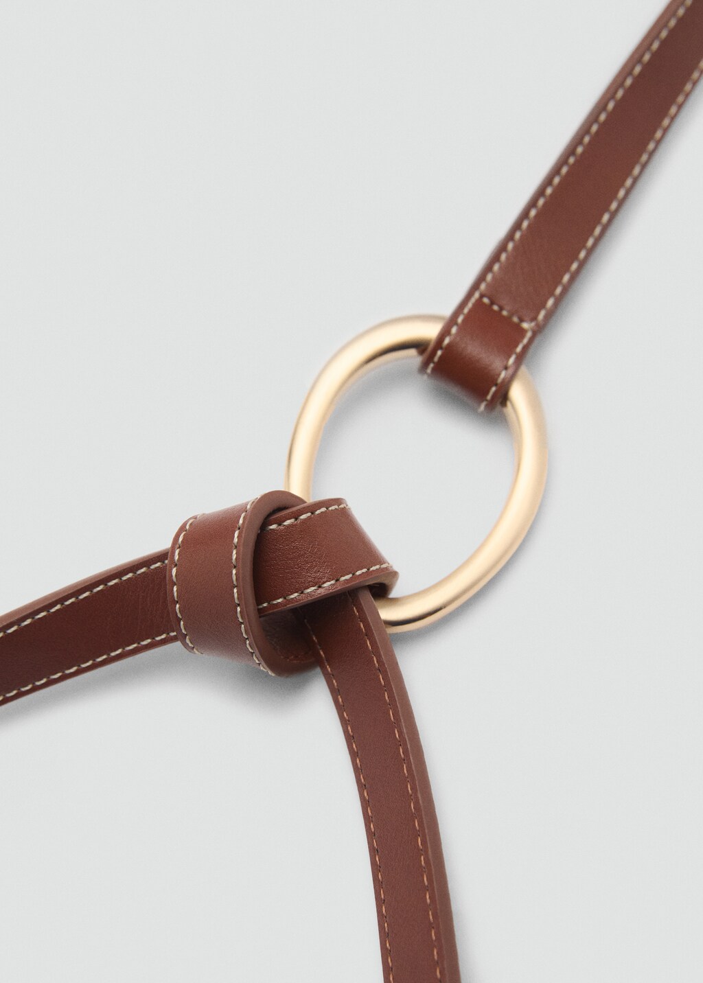 Thin-ring belt - Brown