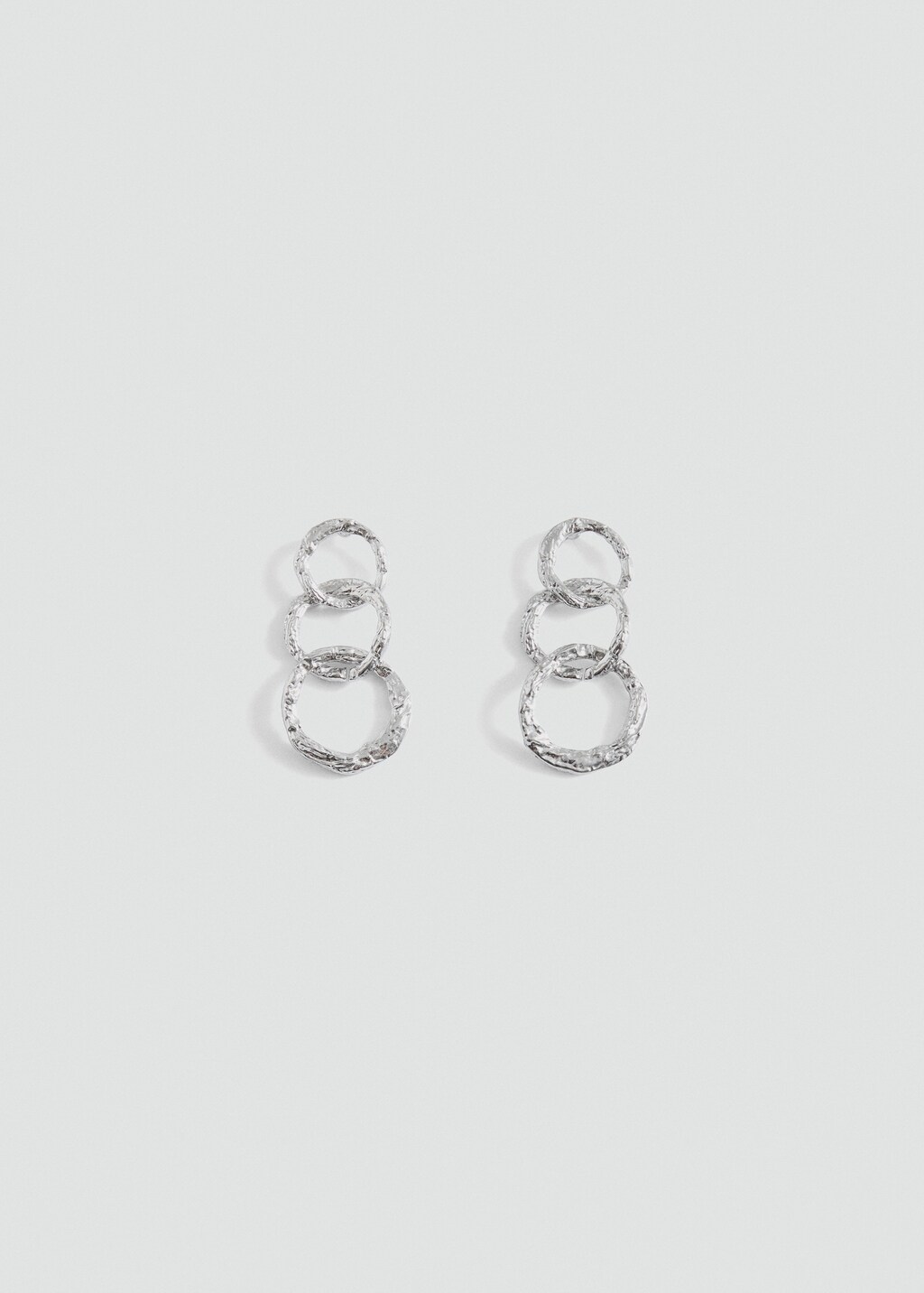 Long-bead chain earrings - Gold