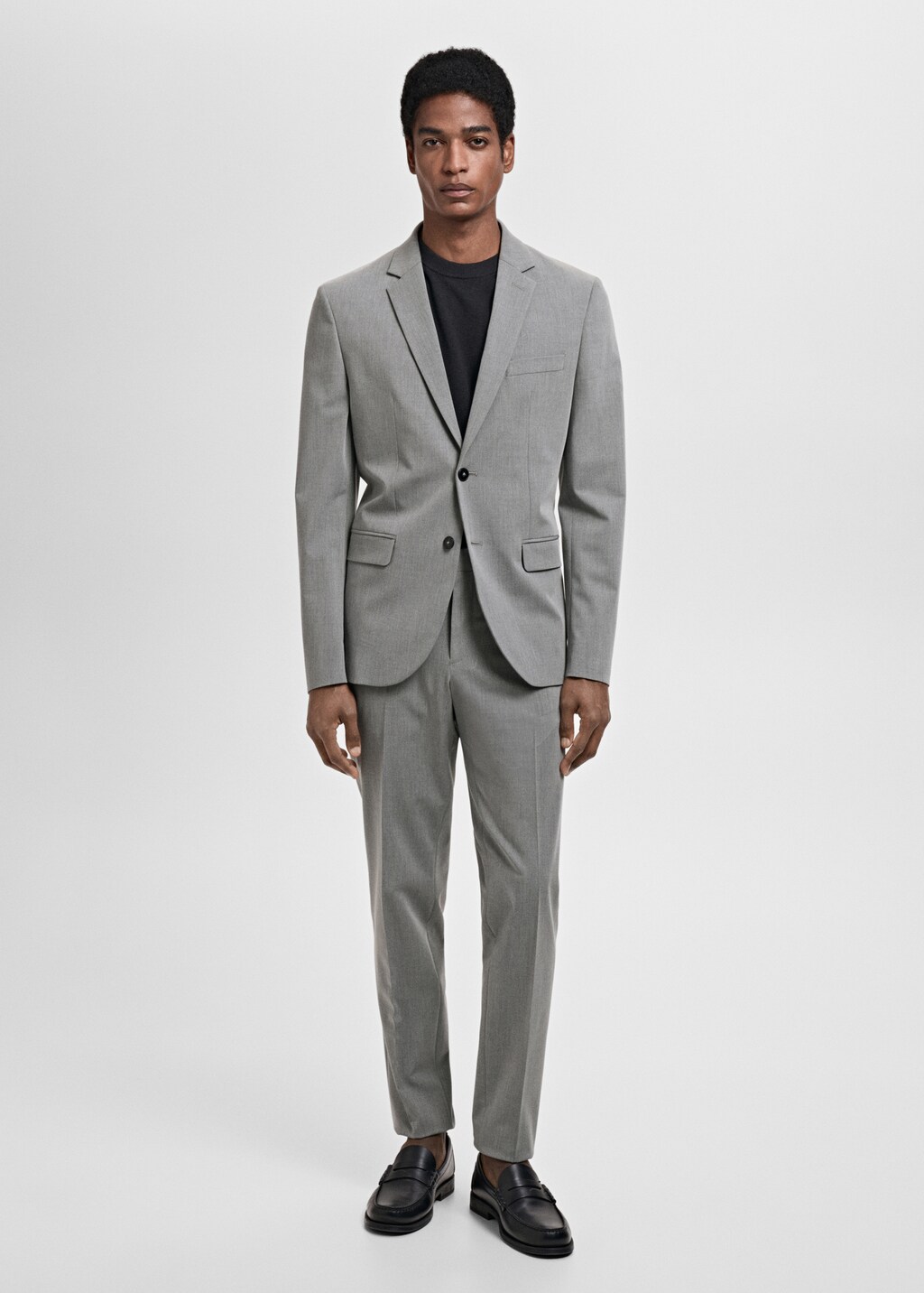 Stretch fabric super slim-fit suit trousers - Sky Blue