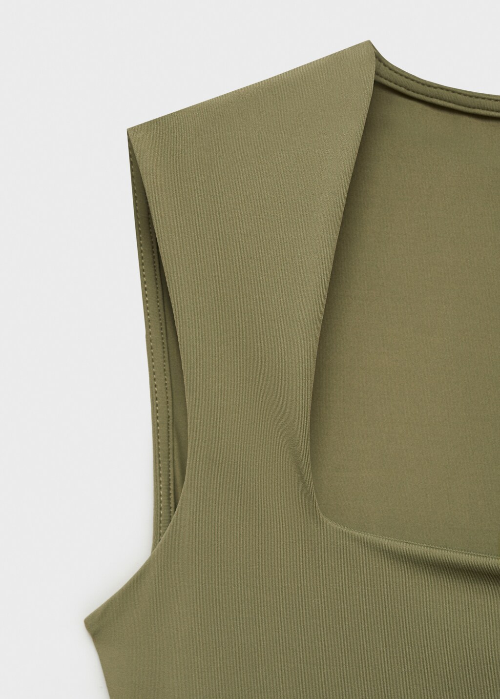 Square-neck strappy top - Off White