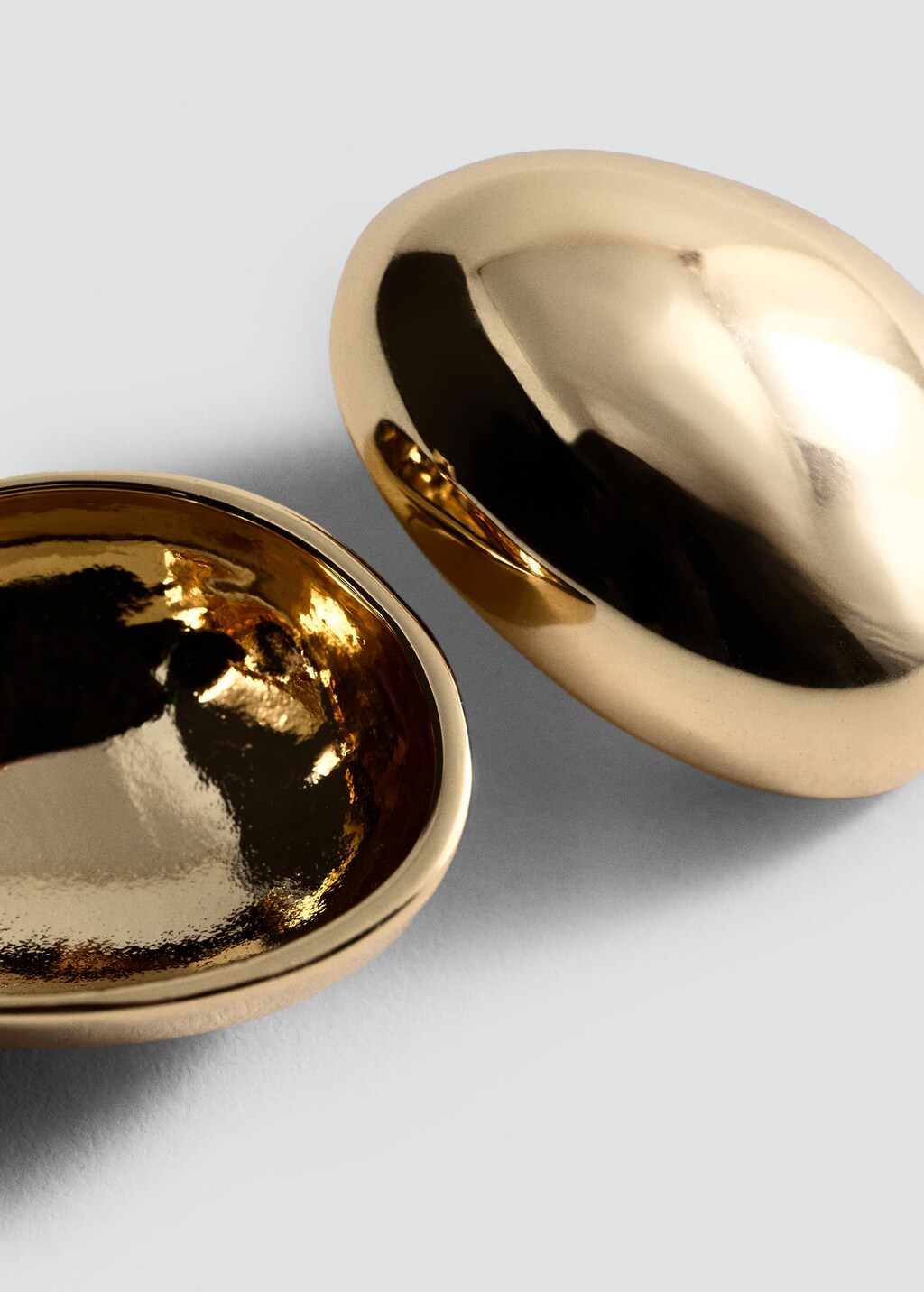 Round volume earrings - Silver