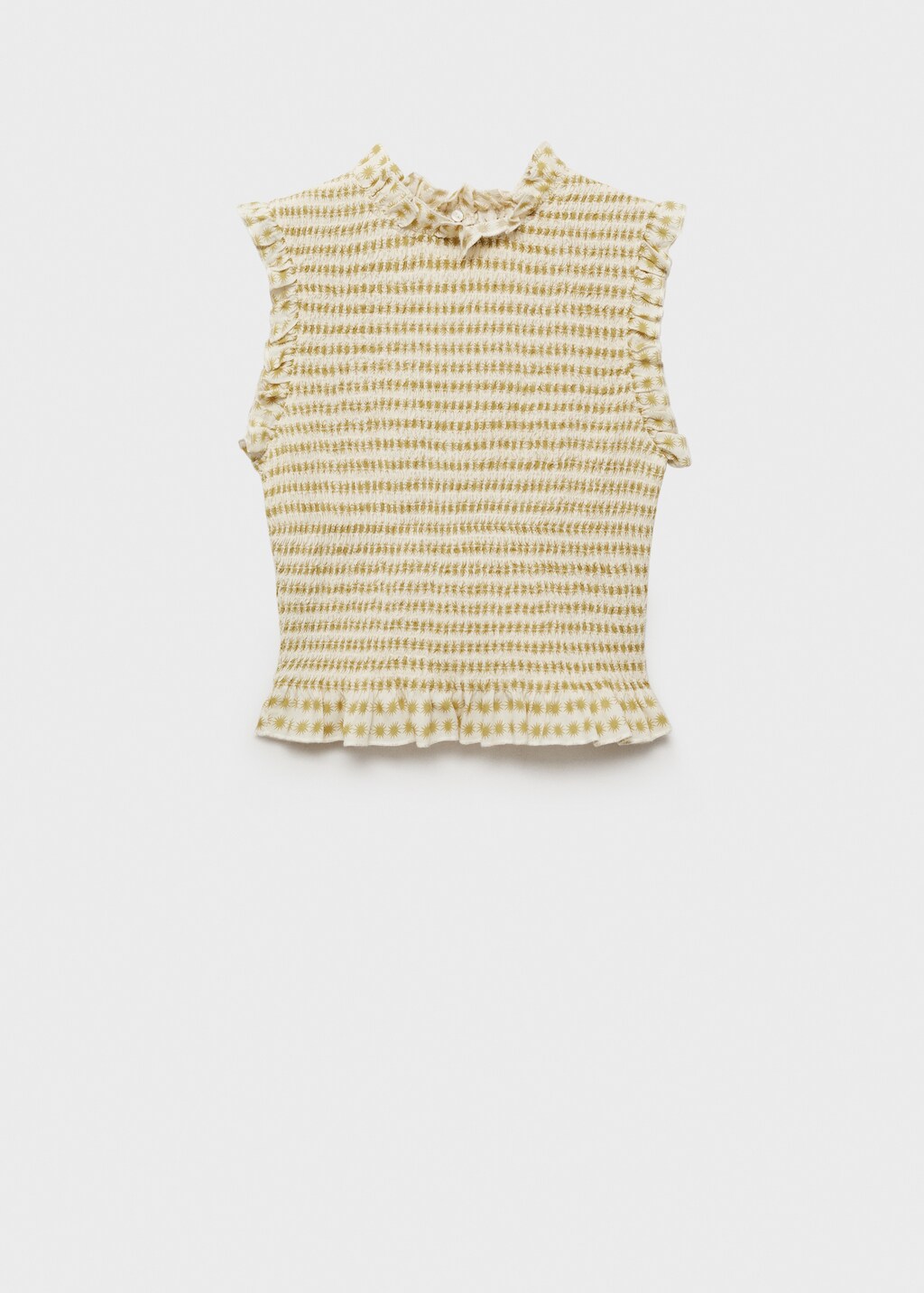 Ruffles printed blouse - Off White