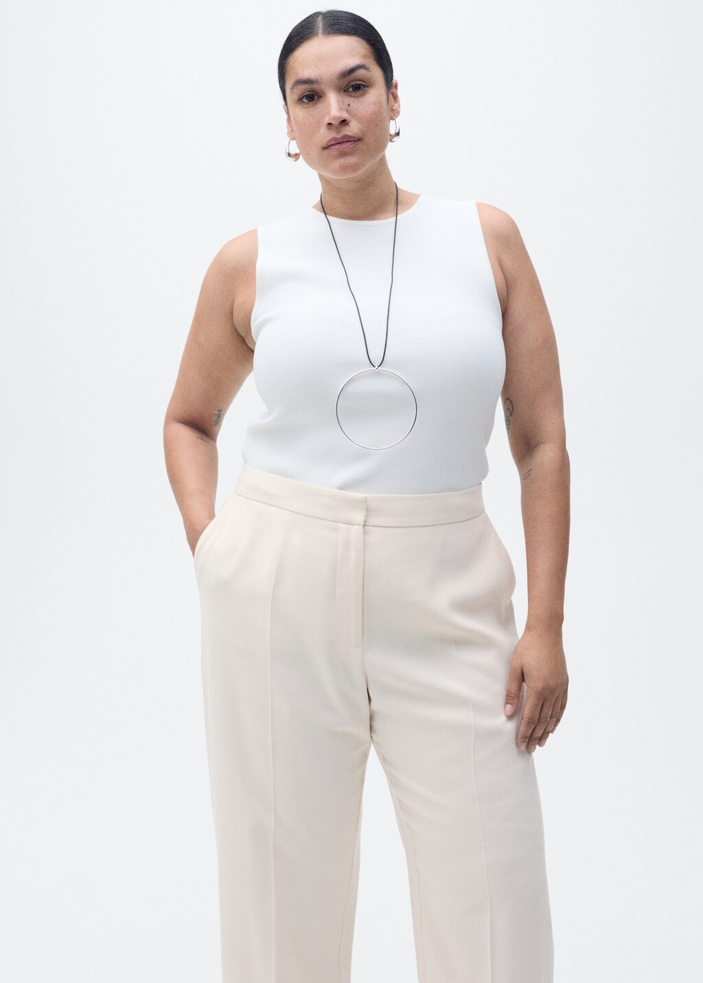 Straight suit trousers - Blue