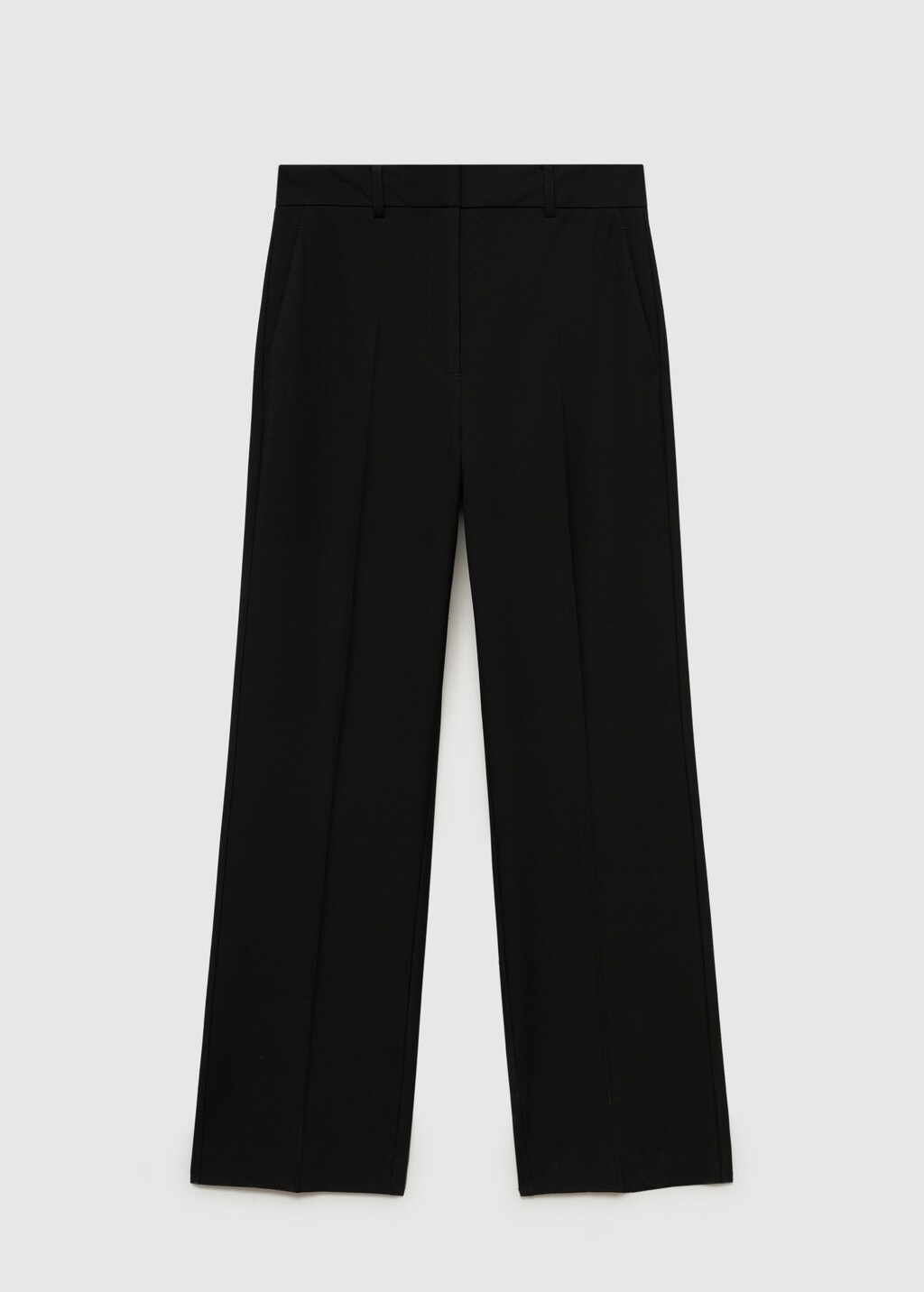 Flowy straight-fit trousers - Brown
