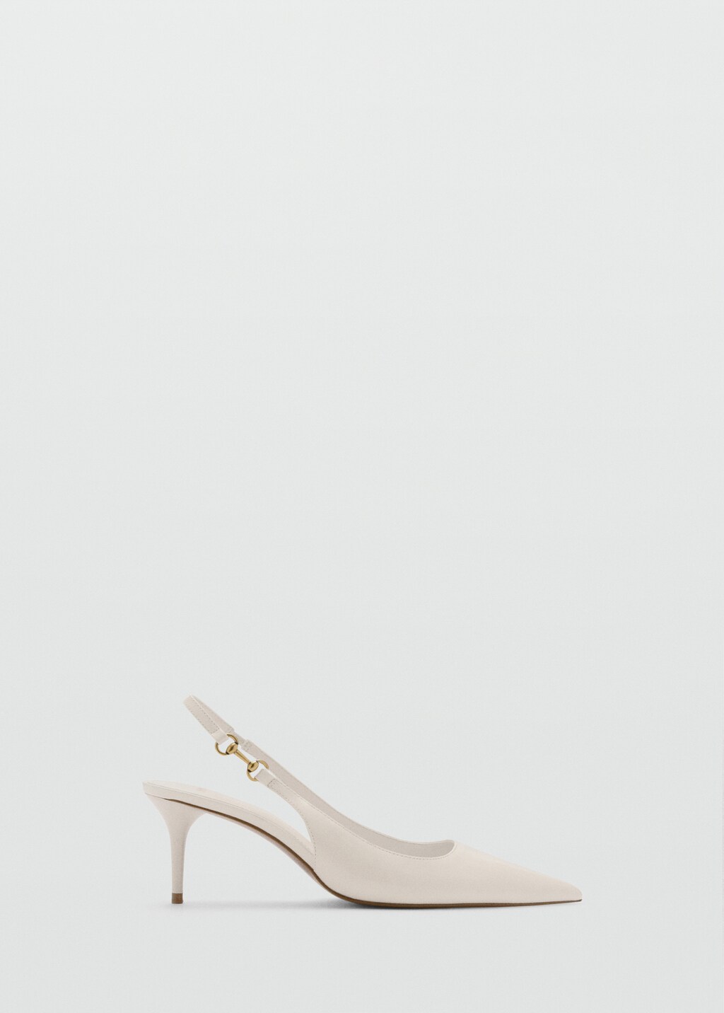 Heeled shoes with link detail - Beige