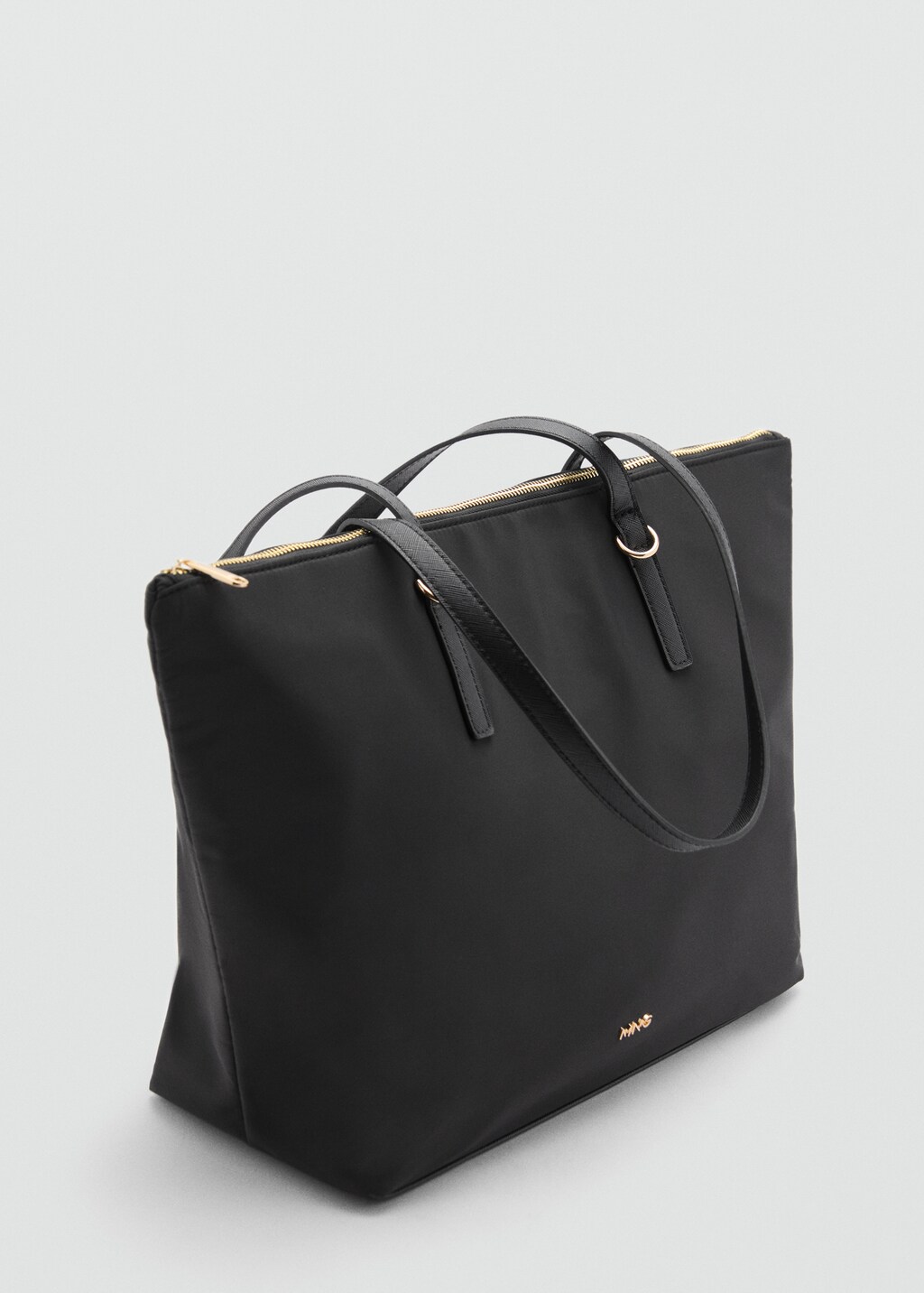 Nylon shopper bag - Black