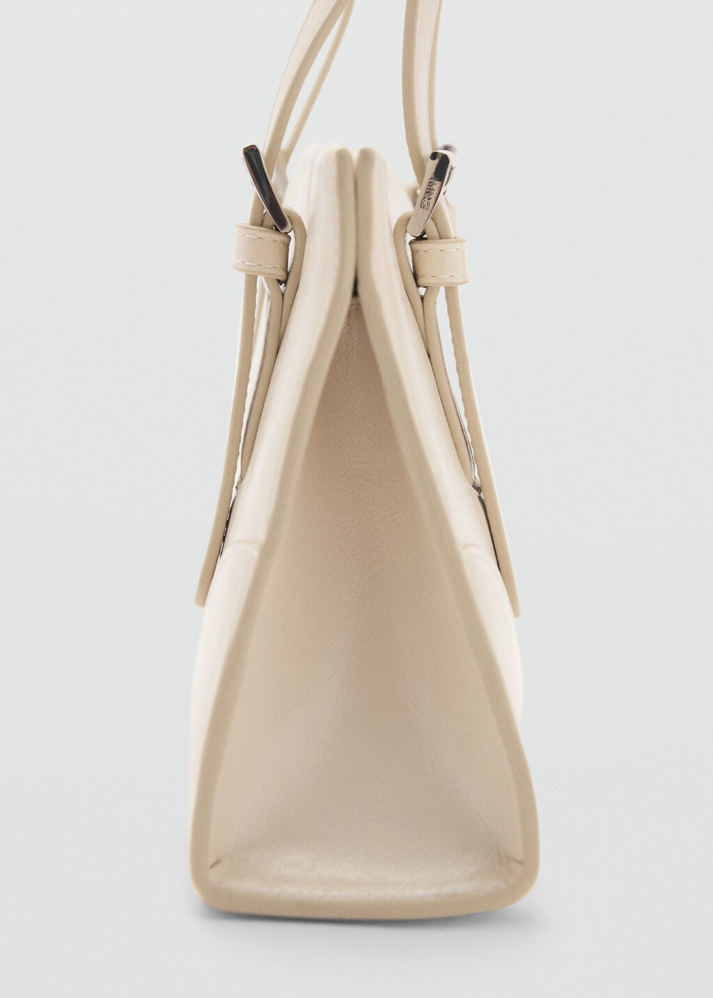 Shoulder bag with buckles - Medium Brown