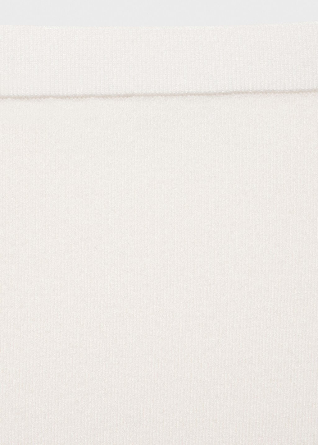 Fine knit midi skirt - Ecru