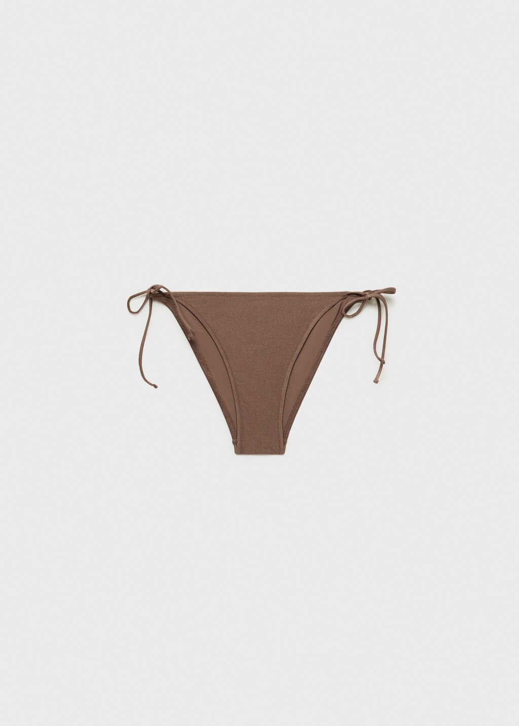 Shiny finish bikini bottom - Medium Brown