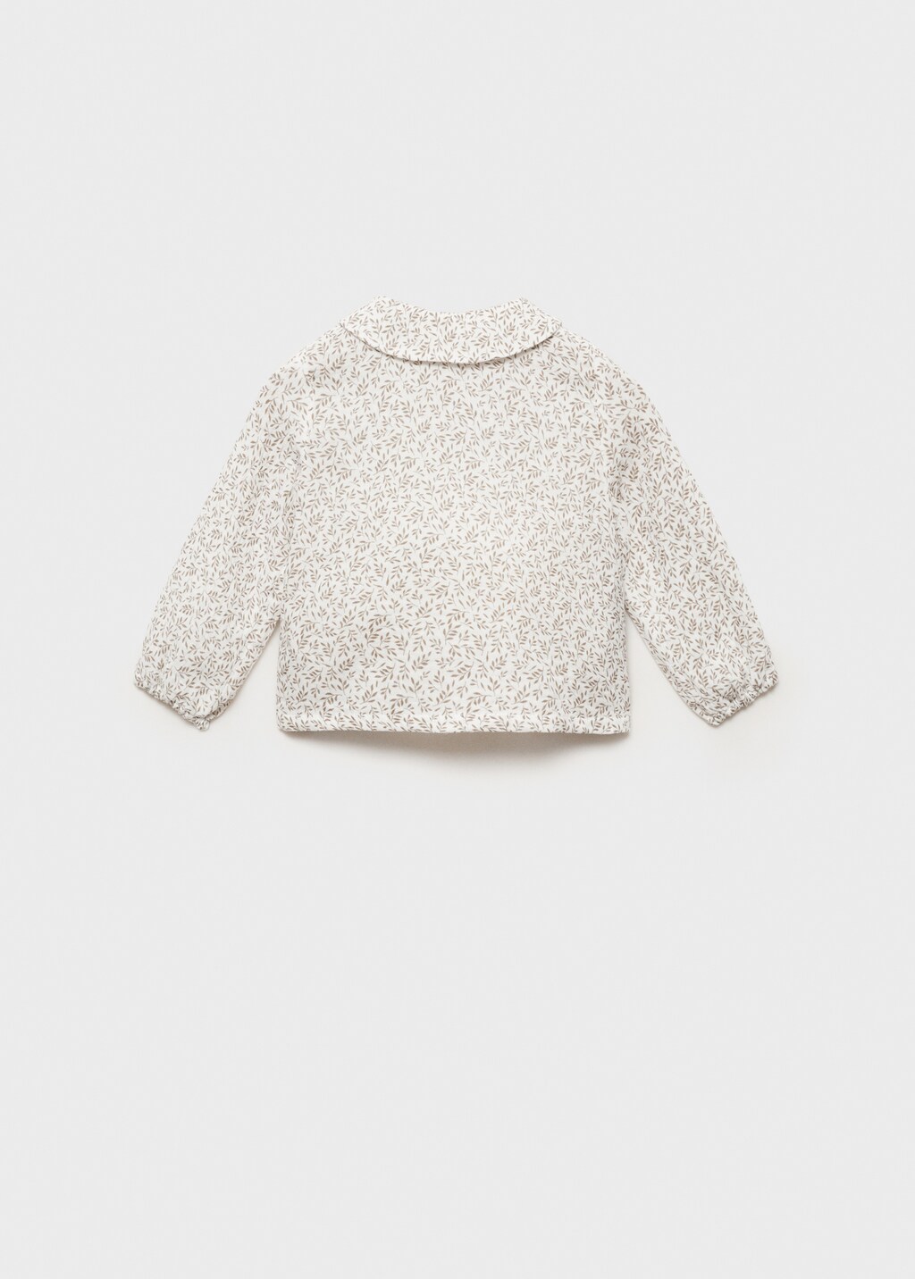 Printed cotton blouse - Off White