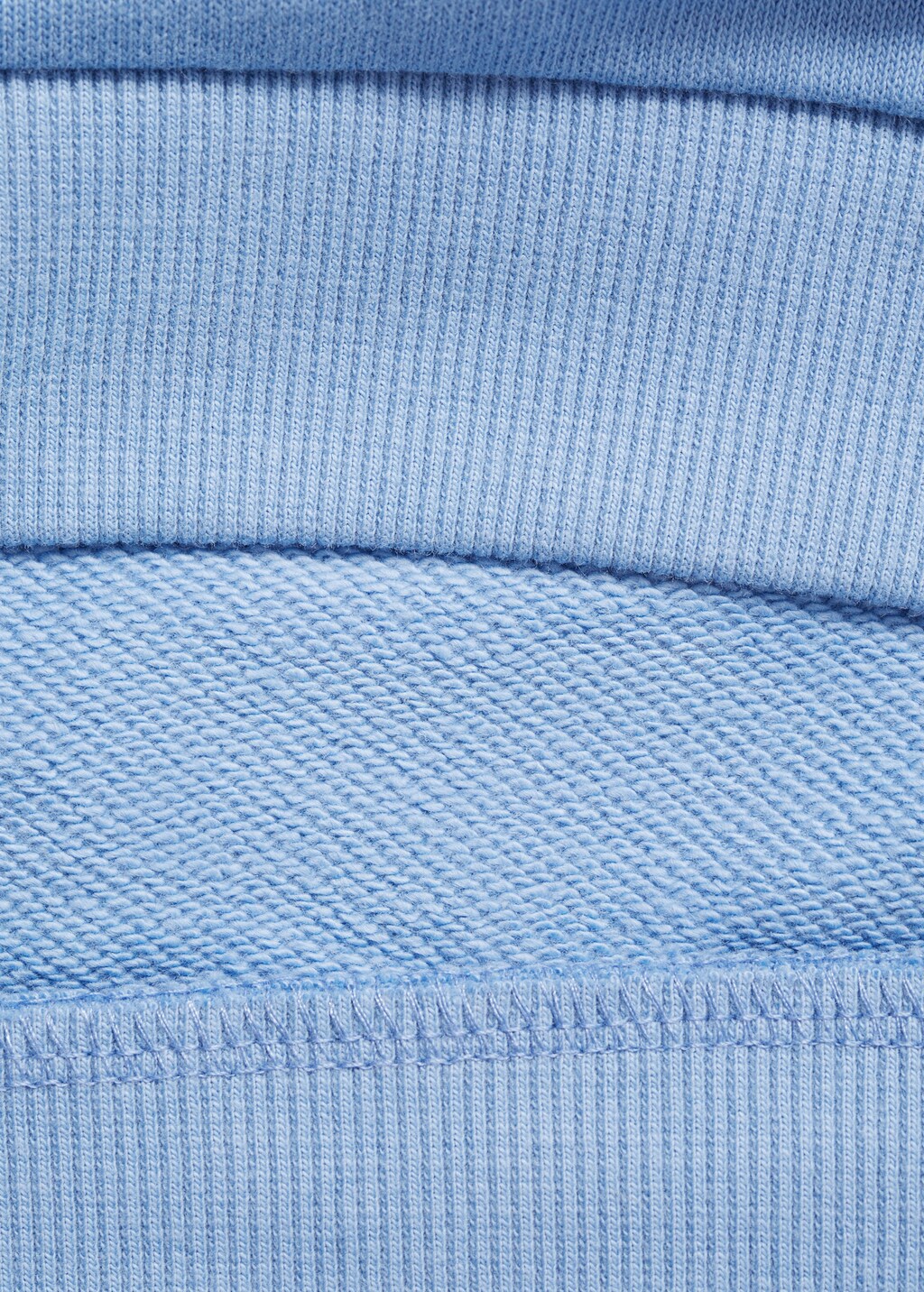 Polo sweatshirt with embroidery detail - Blue