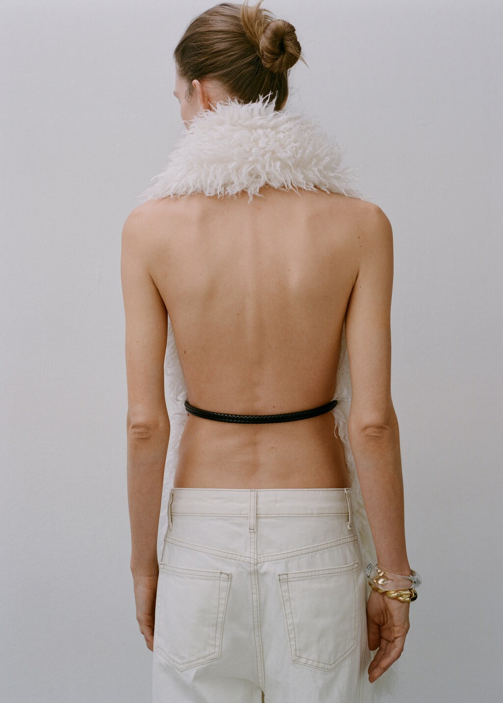 Oval buckle belt - Black