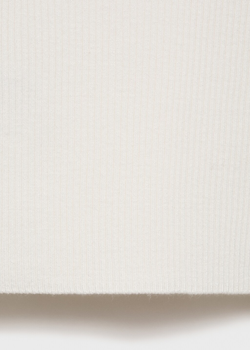 Ribbed top with contrasting trim - Khaki