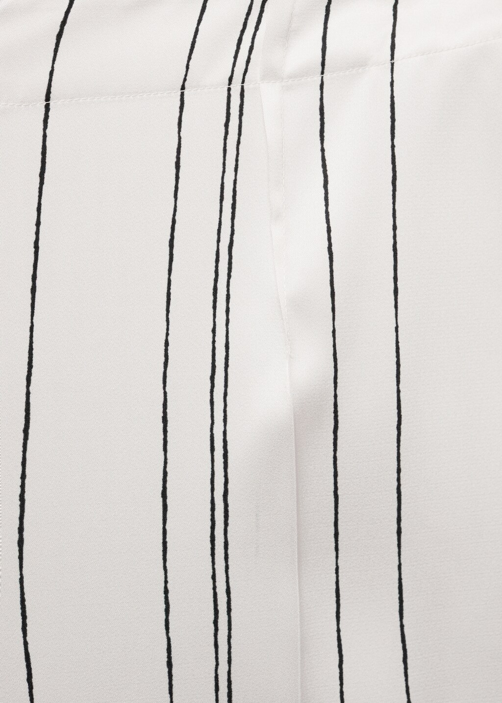 Straight striped trousers - White