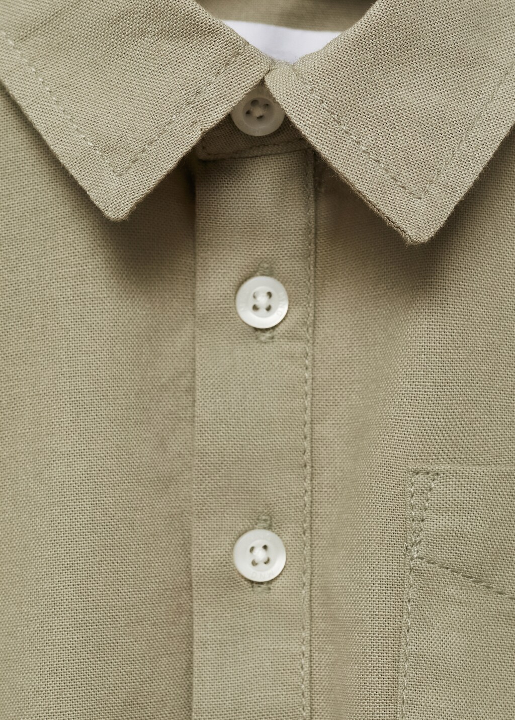 Polo style cotton shirt - Blue