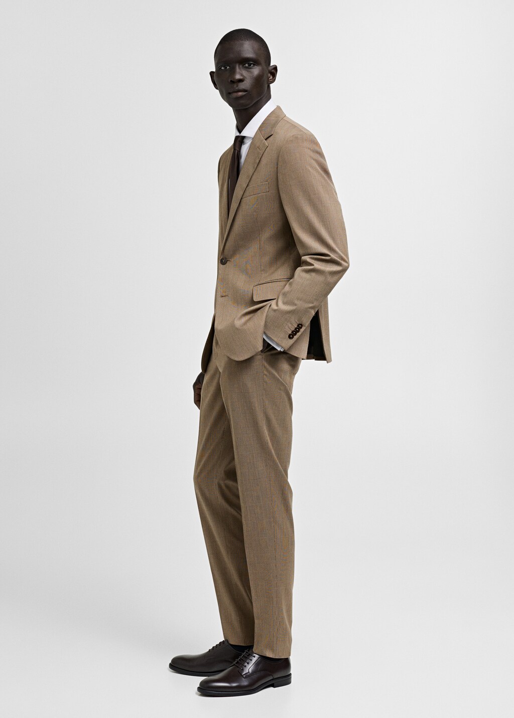 Milan slim-fit suit trousers - Grey