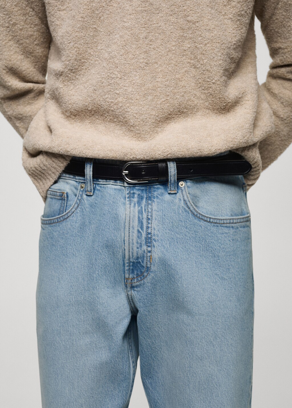 Ben tapered cropped jeans - Medium Brown