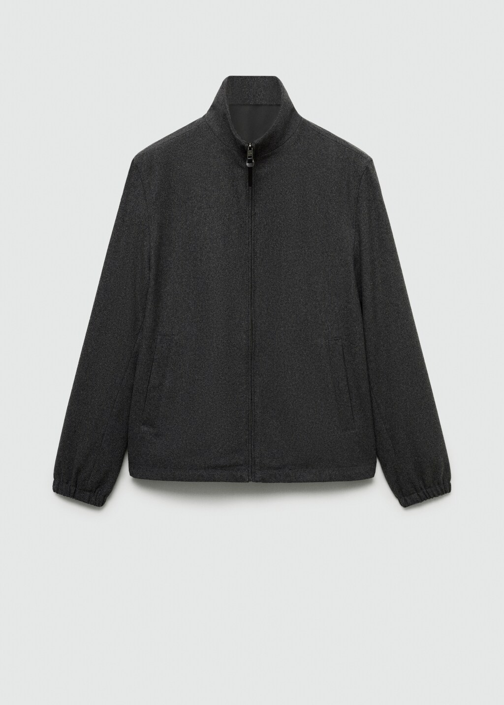 Regular-fit wool jacket - Dark Navy