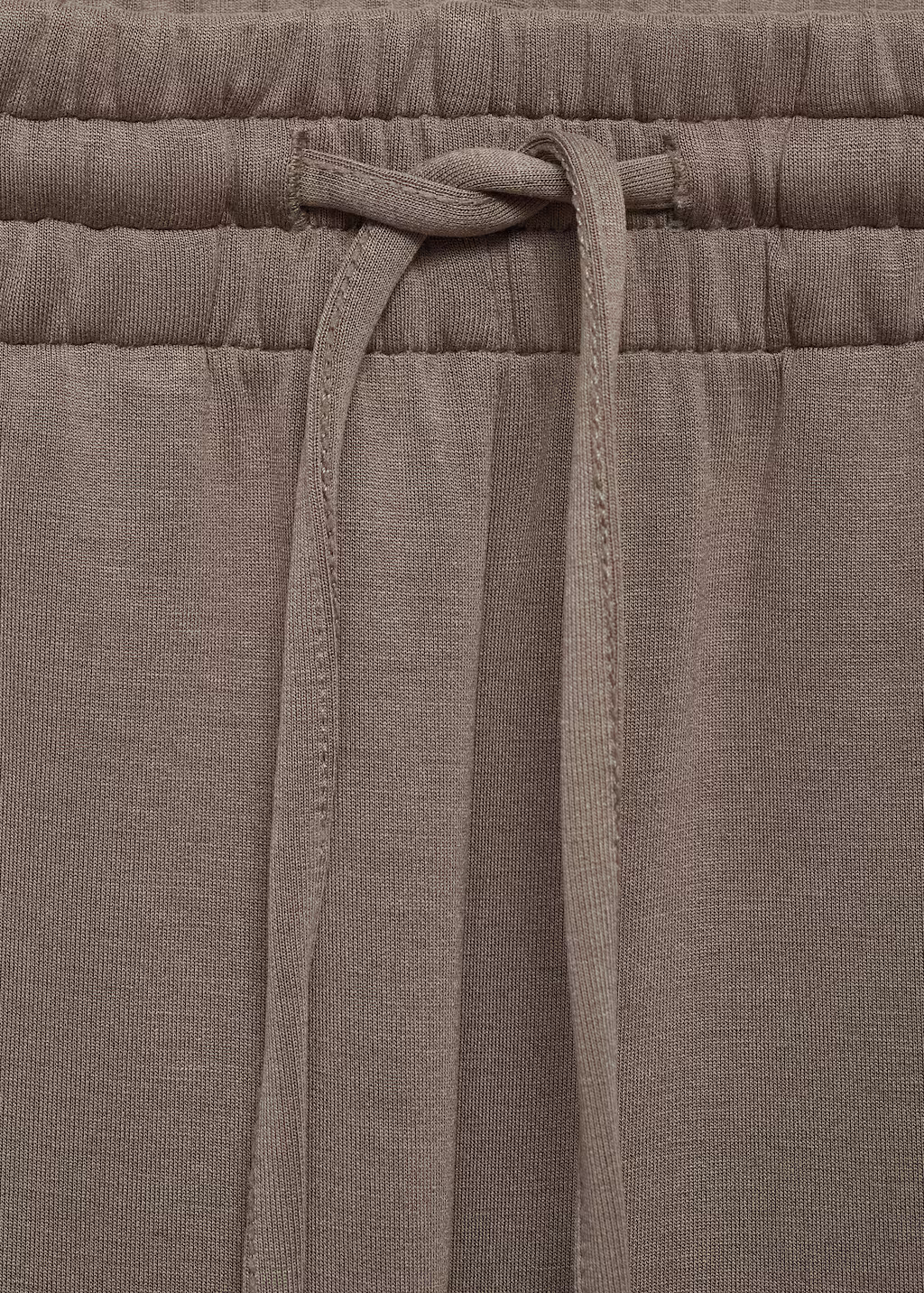 Jogger trousers with elastic waist - Medium Brown