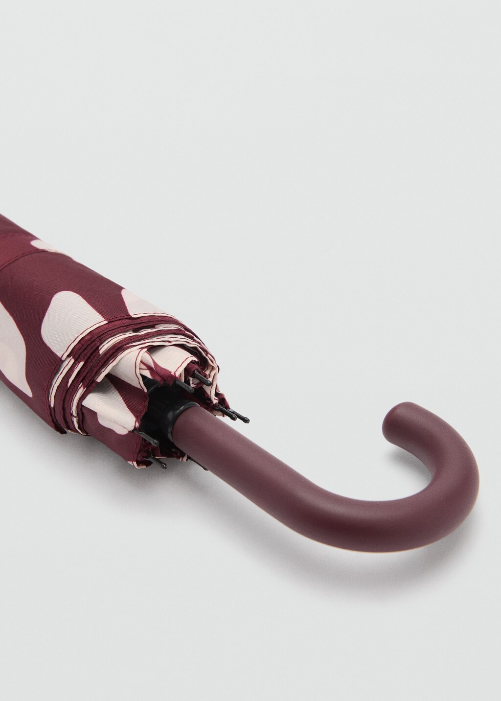 Flower print umbrella - Burgundy