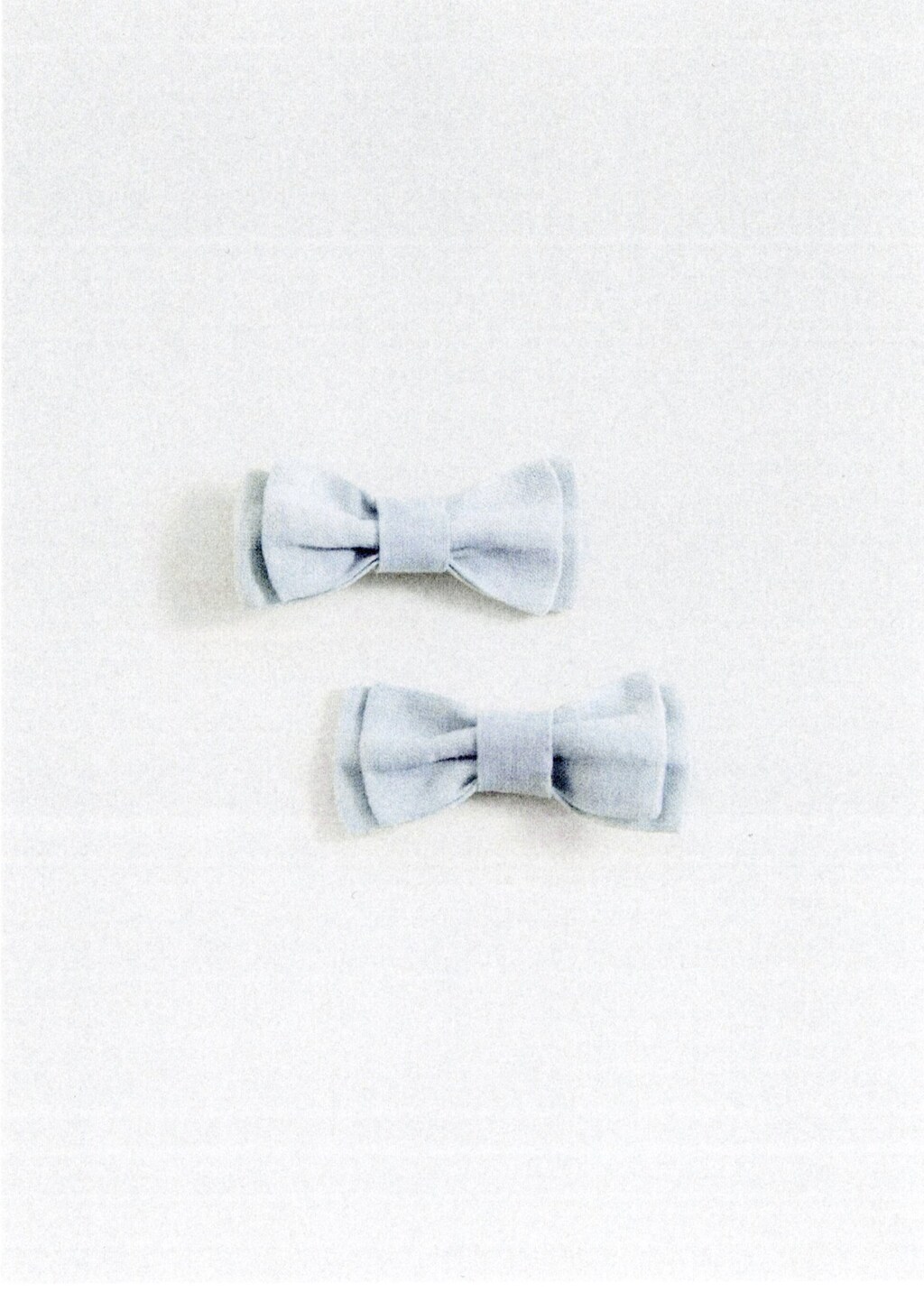 2 pack bow hairclip - Aqua Green