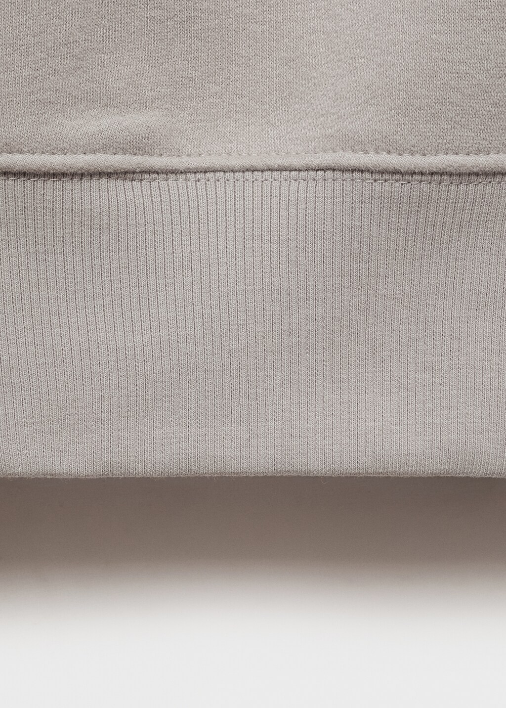 Cropped sweatshirt hoodie - Grey
