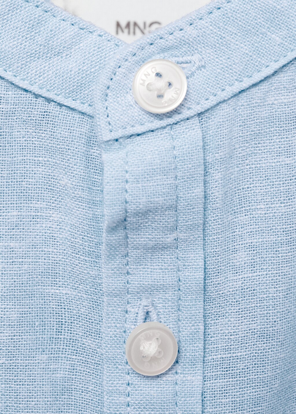 Slim-fit linen shirt - White