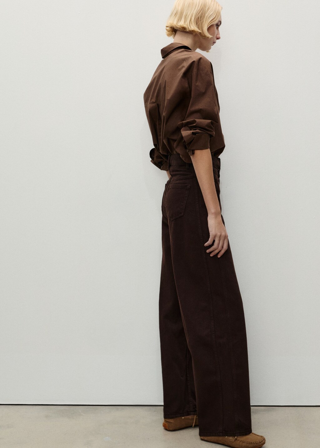 High-rise balloon jeans - Medium Blue