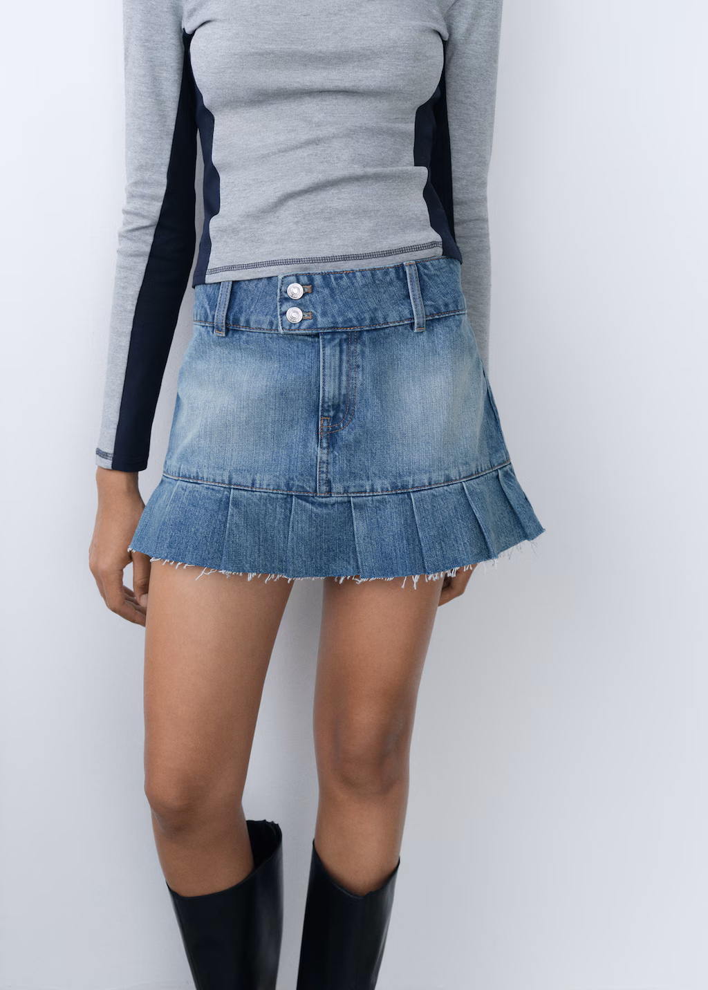 Denim mini-skirt - Blue