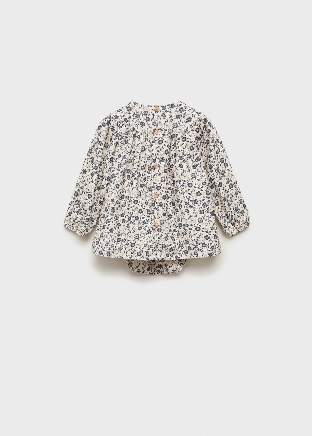 Printed dress and nappy cover - Dark Navy