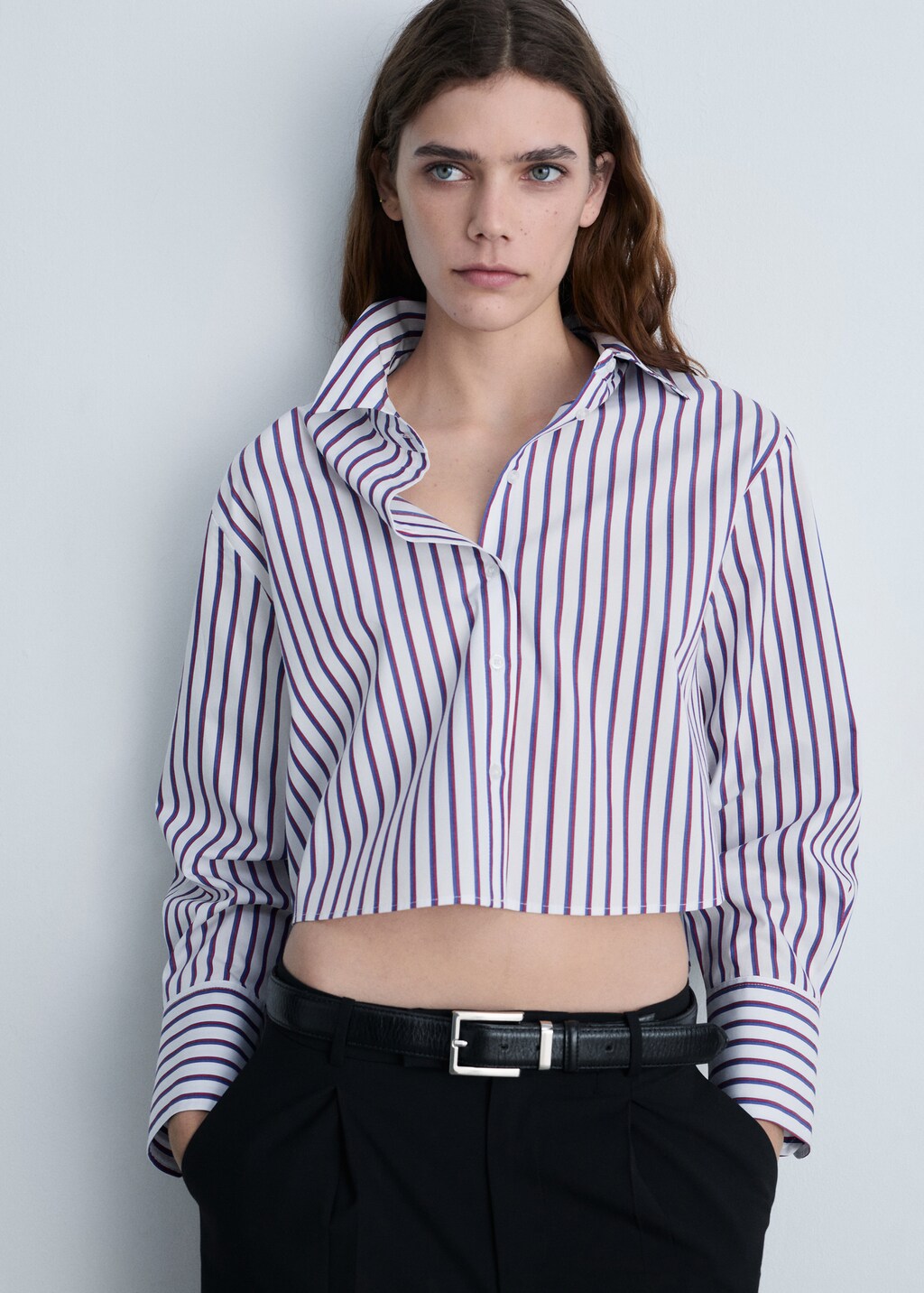 Regular cropped shirt - Off White