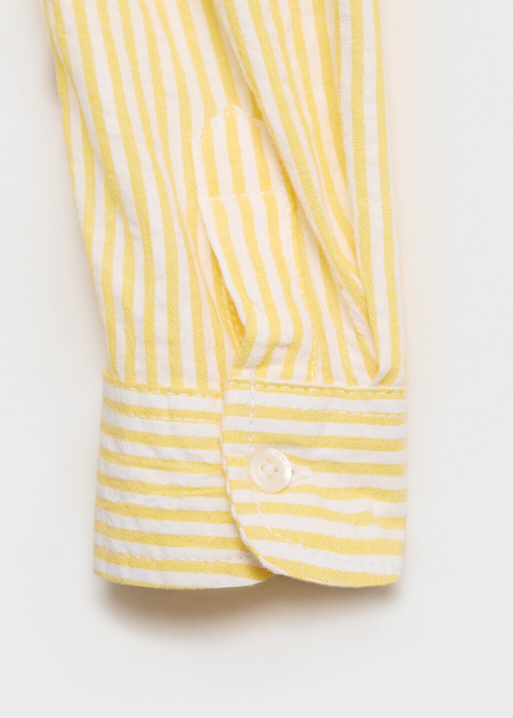 Fine-stripe shirt - Pastel Yellow