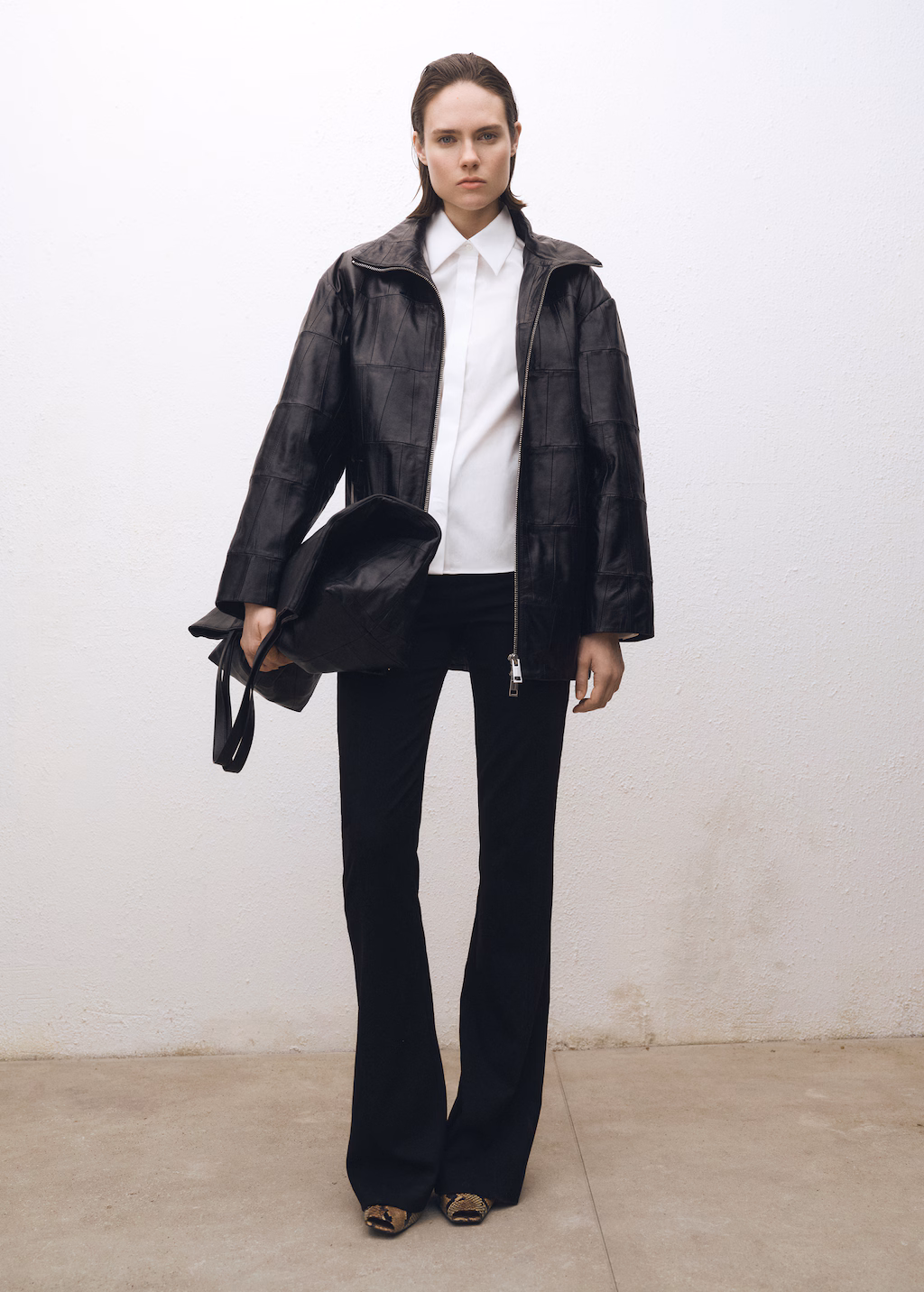 Slim-fit poplin shirt - Off White