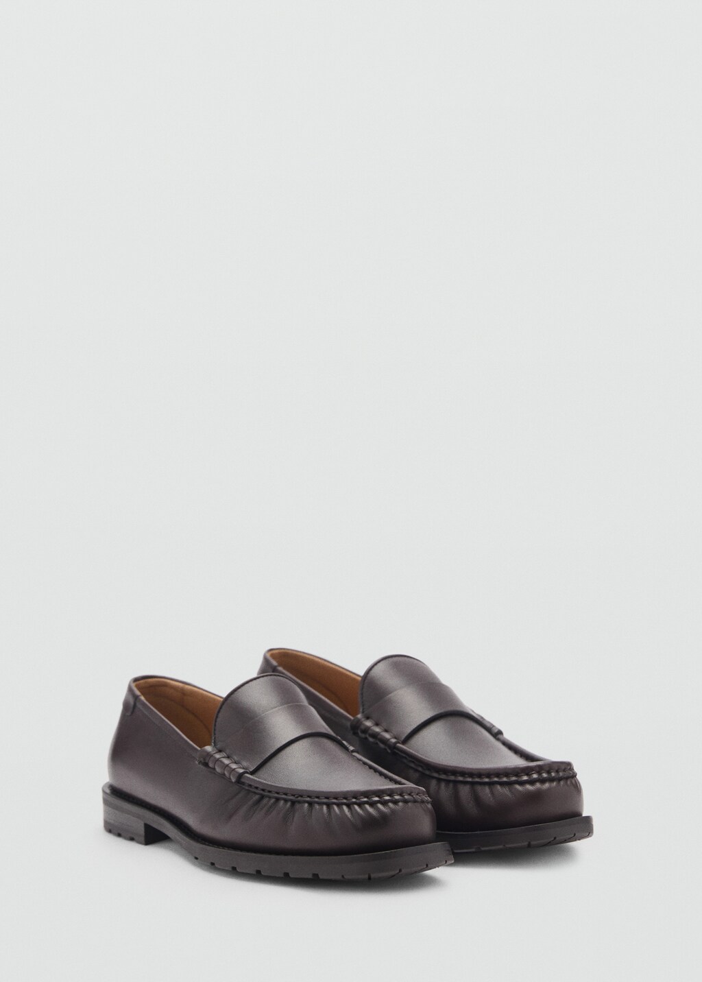 Leather loafers - Brown