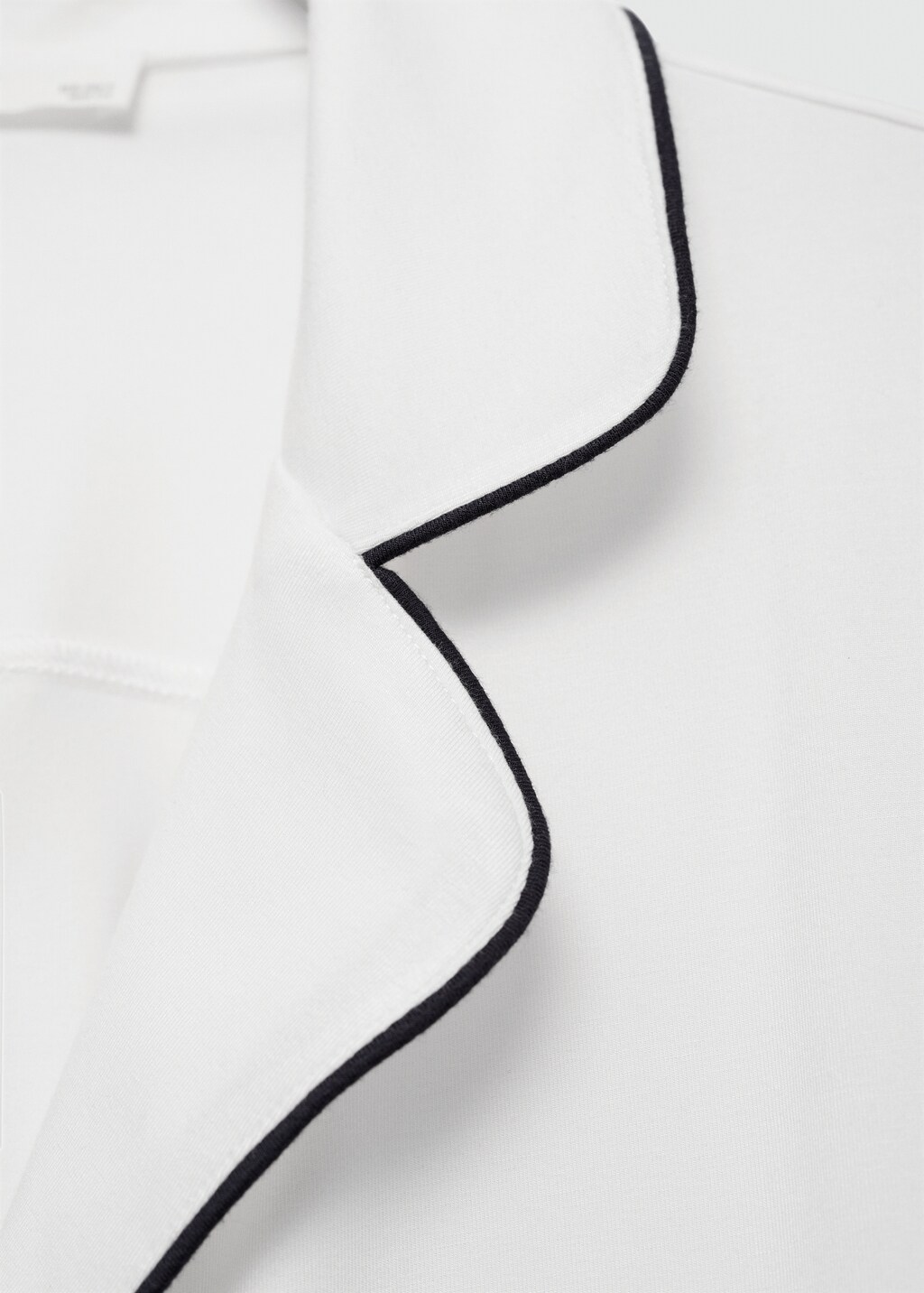 Two-piece pyjamas with piping - Dark Navy