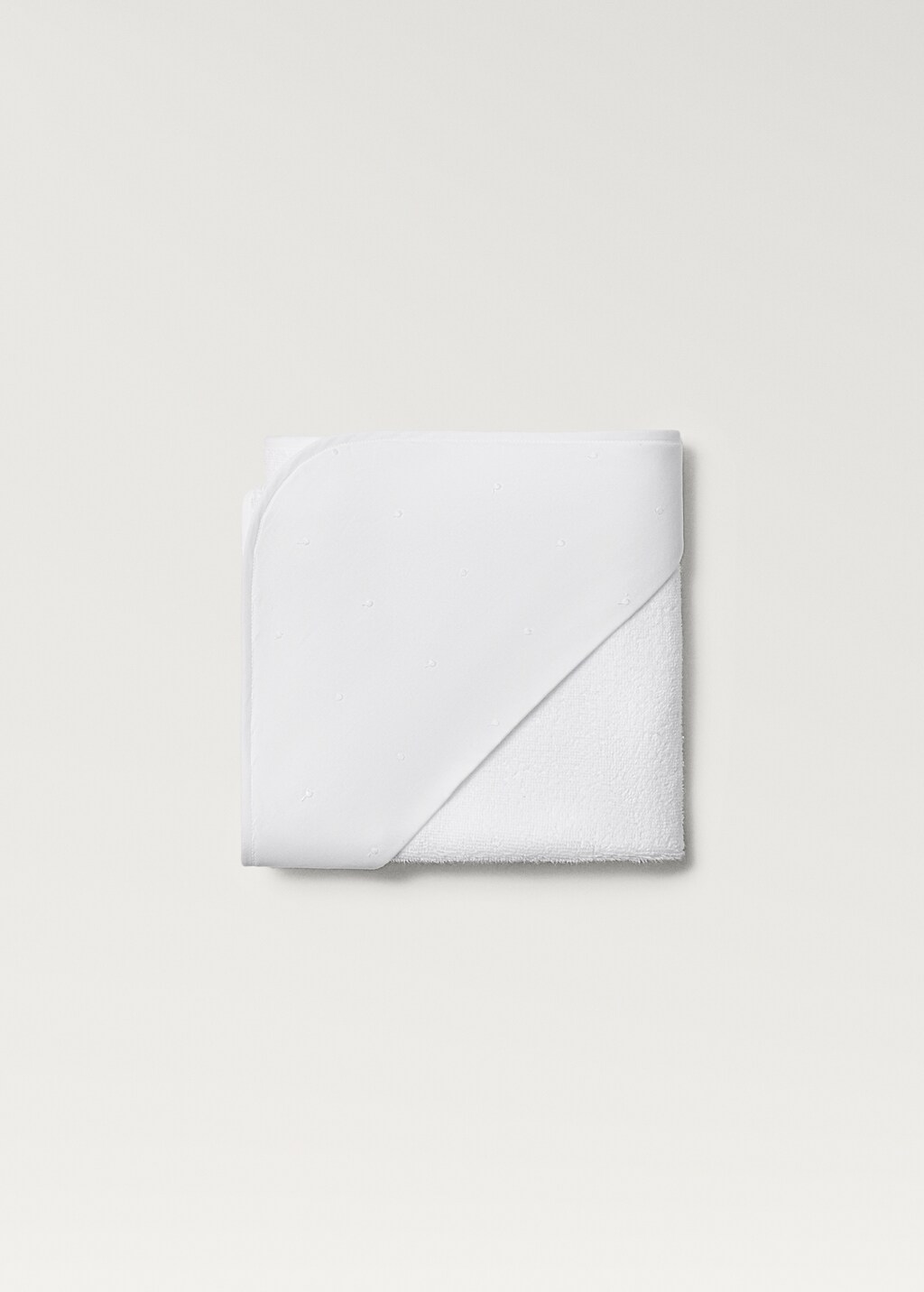 Children's hooded towel - White