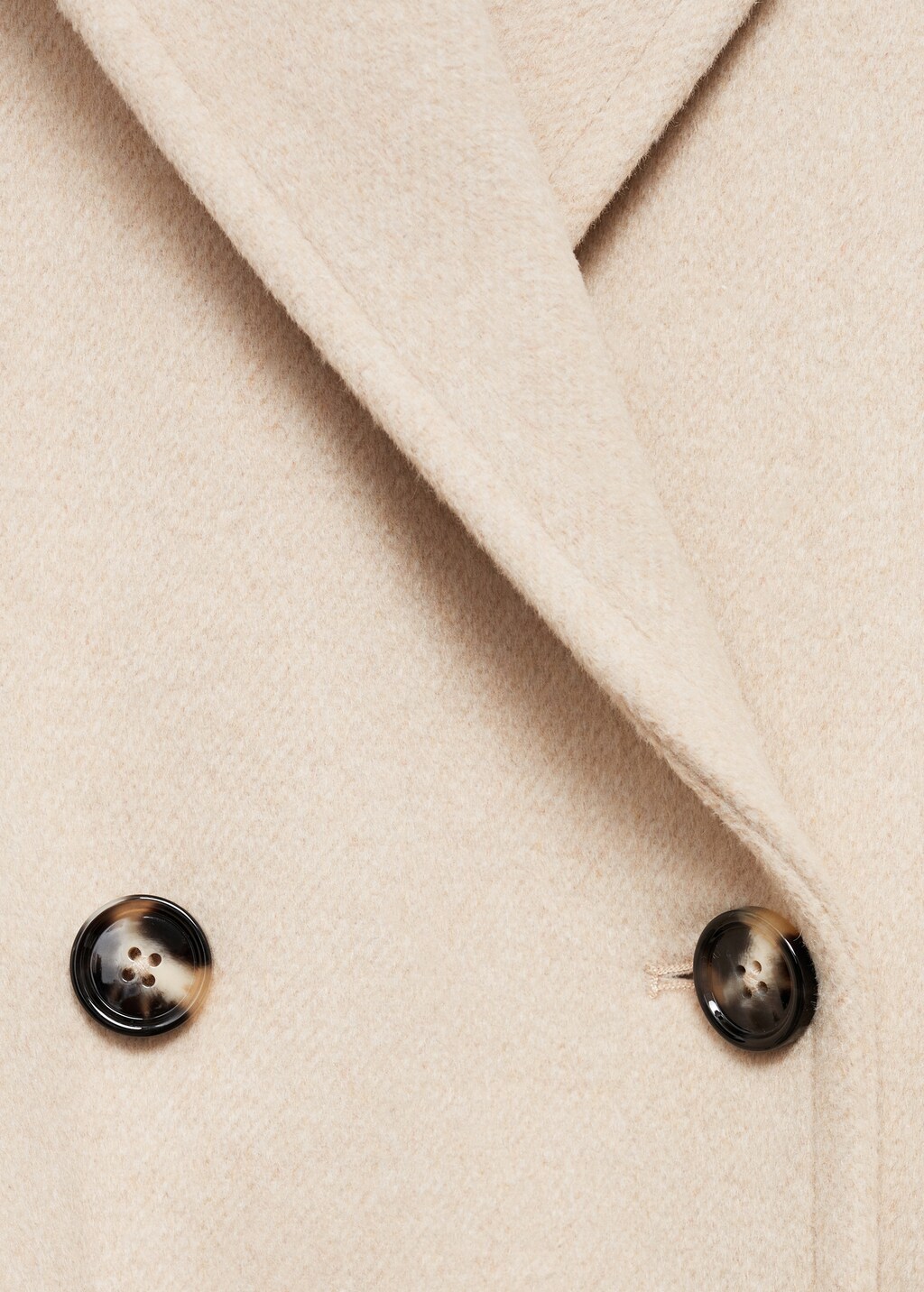 Double-breasted wool coat - Dark Navy