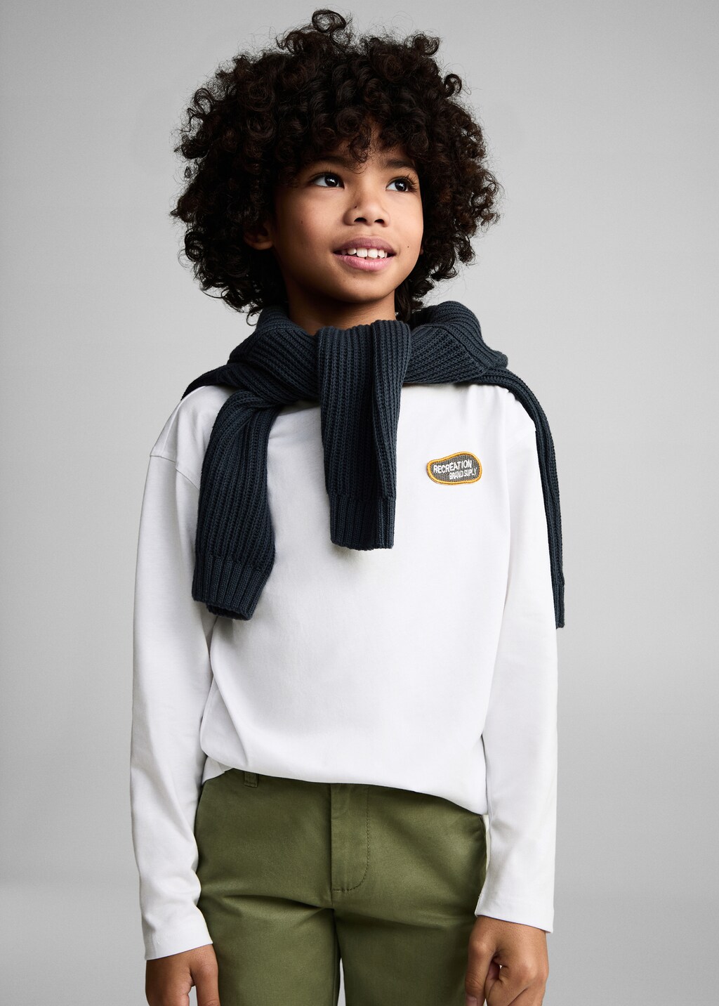 Printed cotton-blend T-shirt - Off White