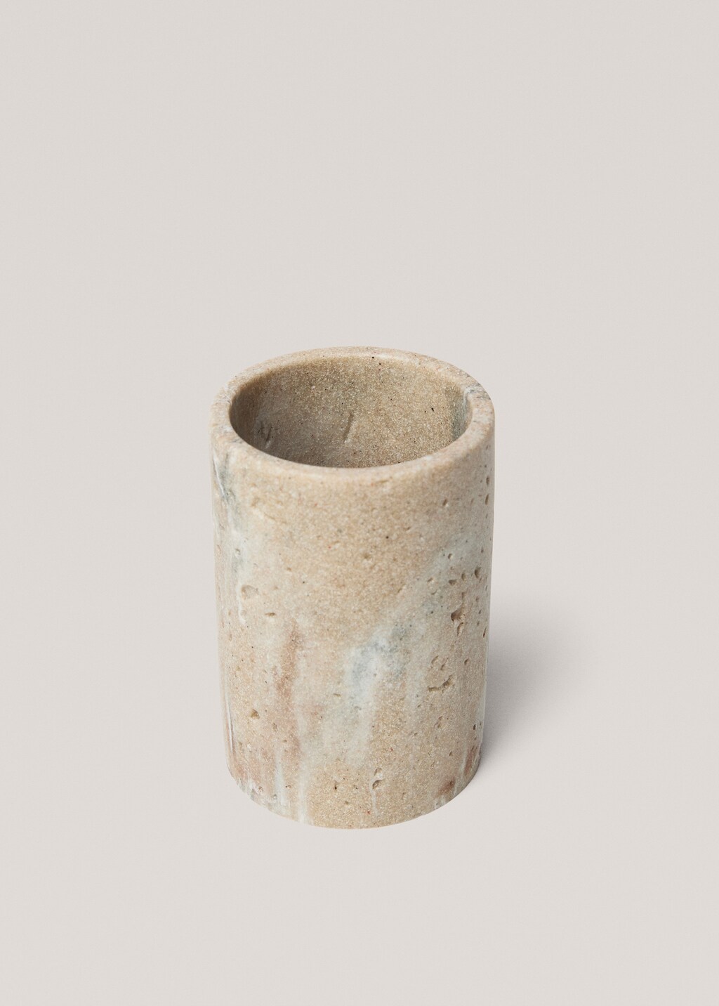 Brush holder stone - Light/Pastel Grey