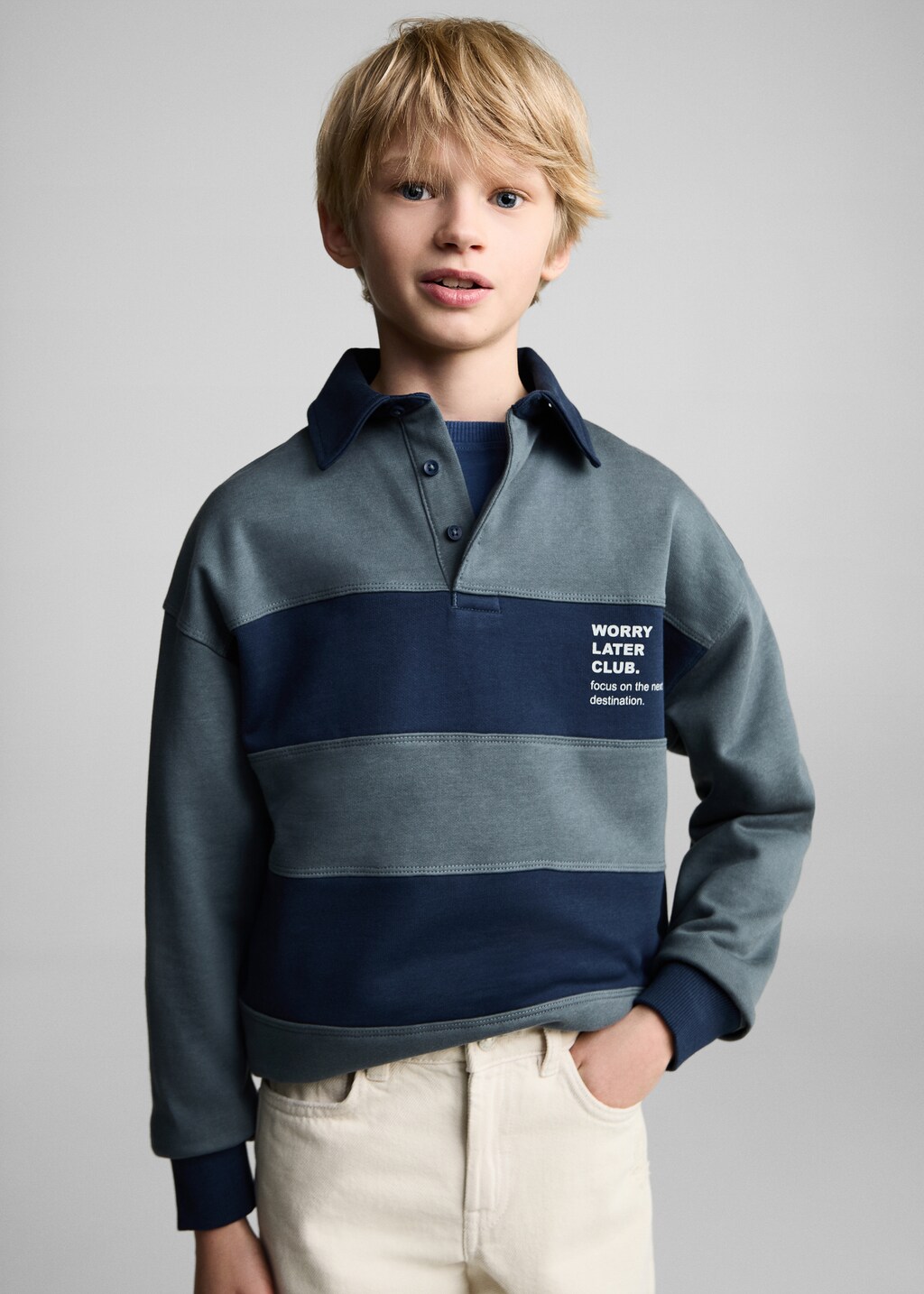 Ripped straight jeans - Sand