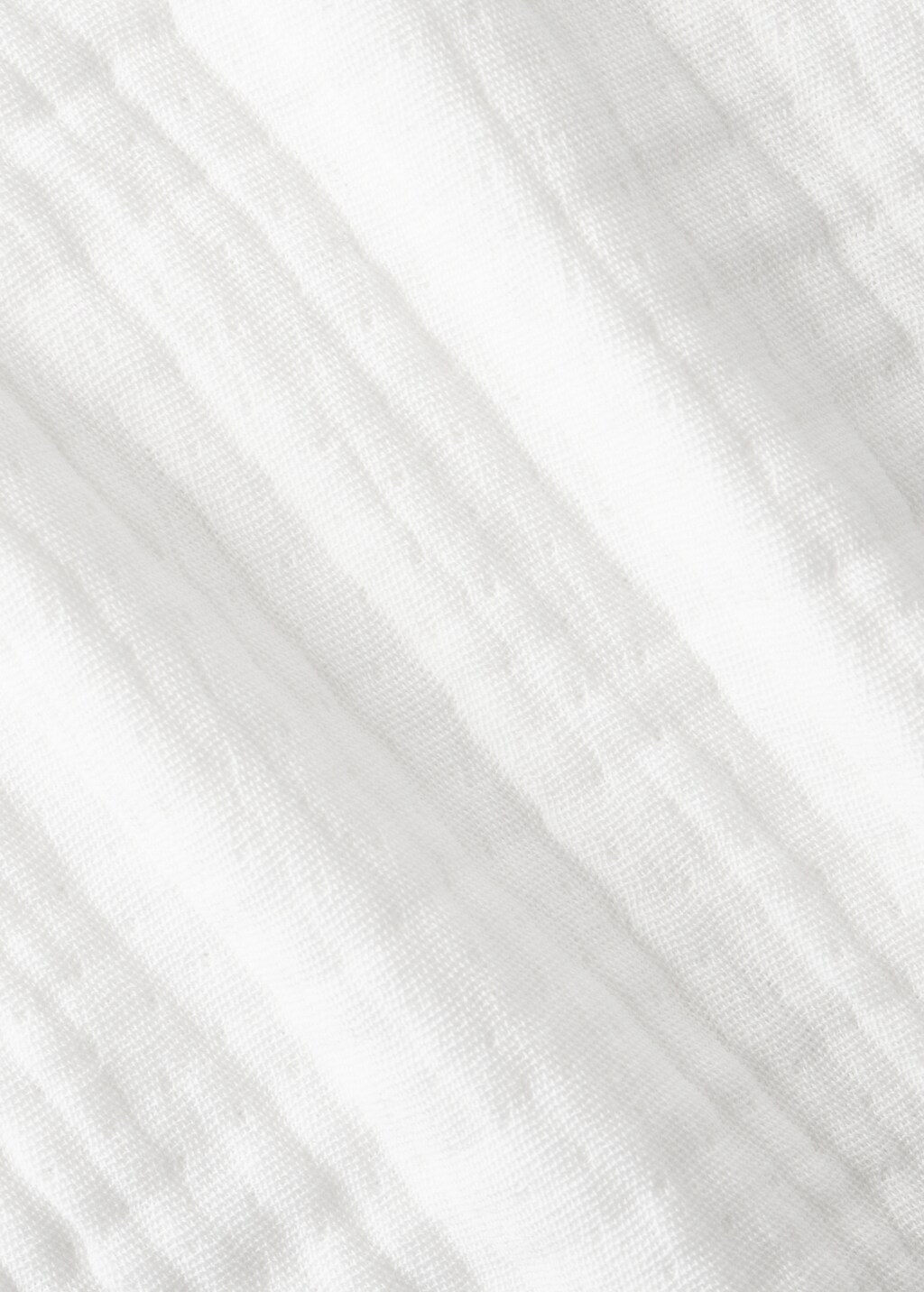 Children's blanket with contrasting finish - White