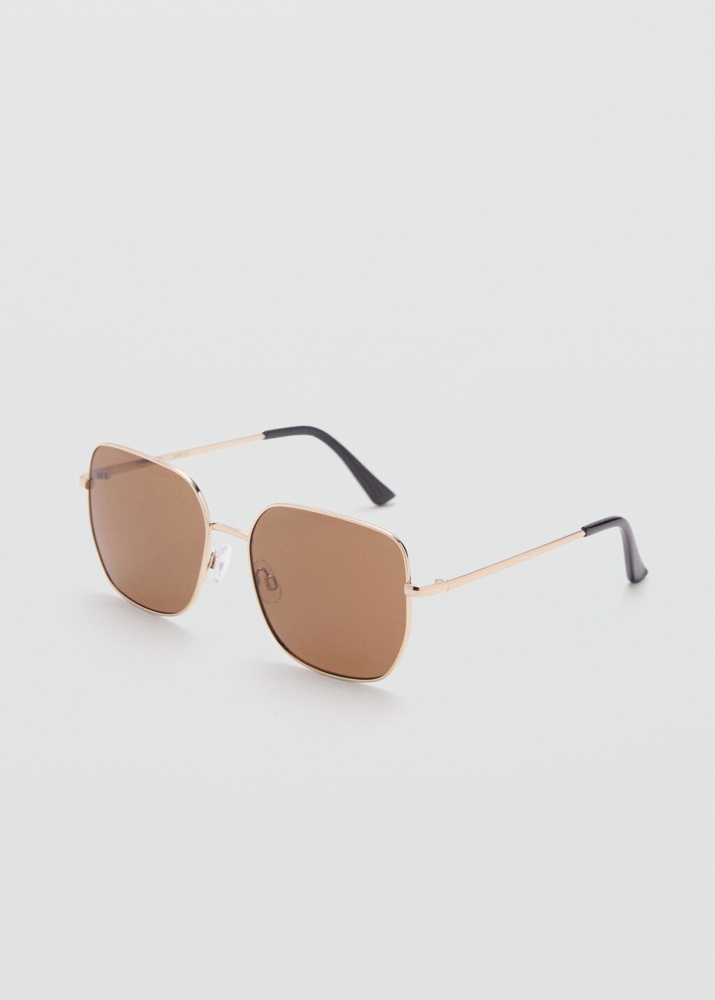 Square metallic frame sunglasses - Gold