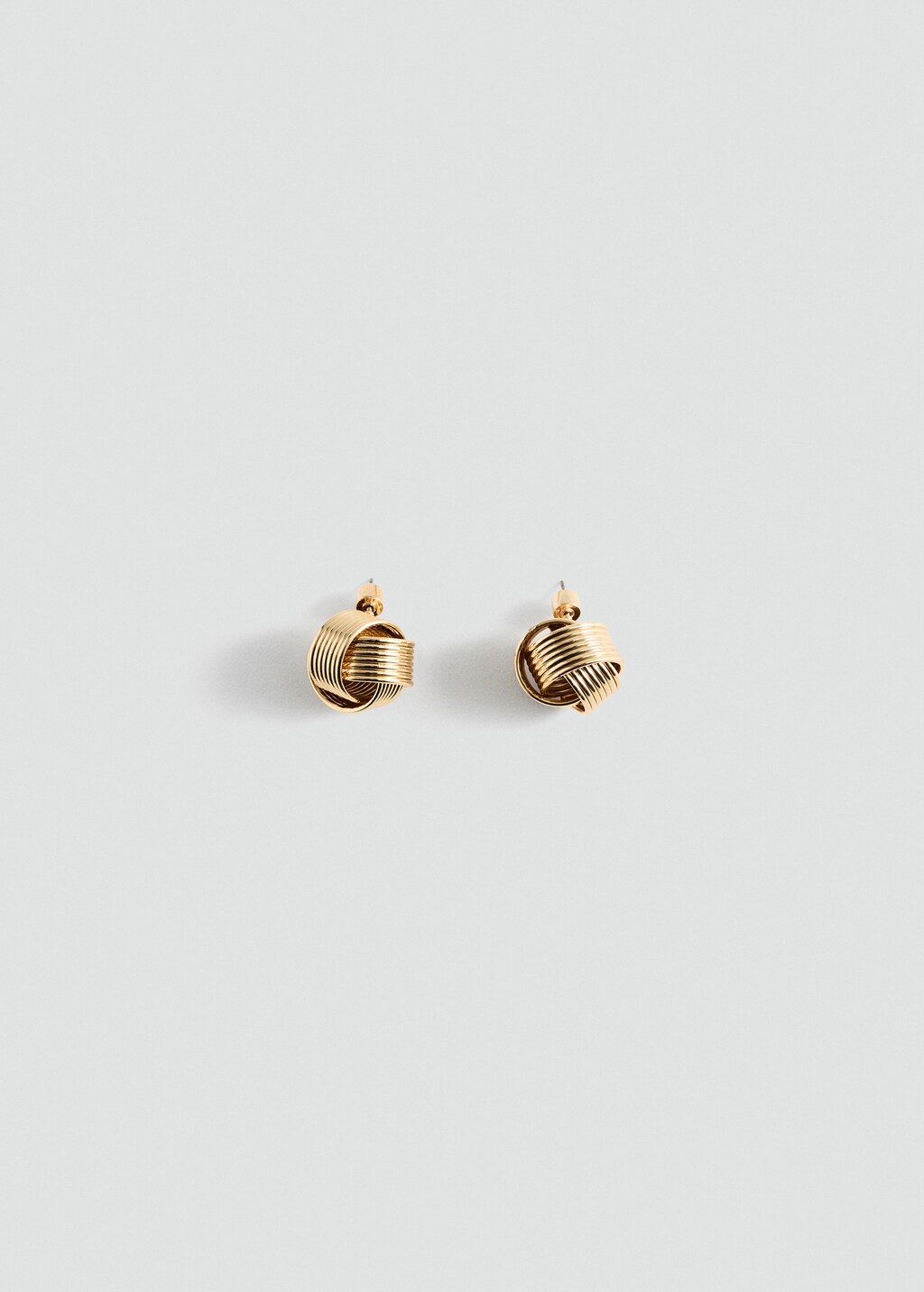 Interlocking circular earrings - Gold