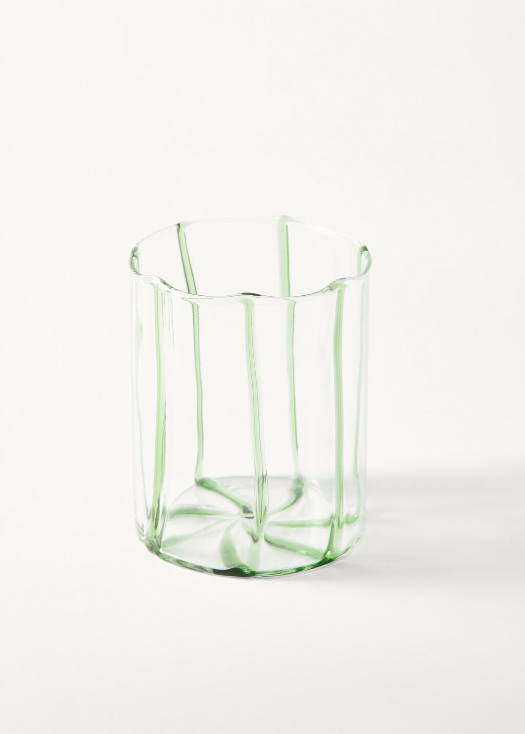 Borosilicate glass with coloured lines - Blue