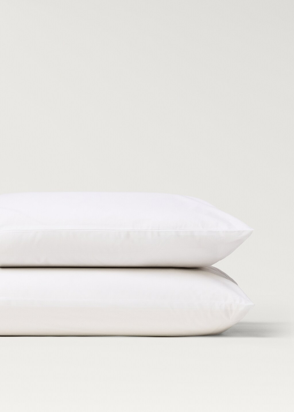 Cotton percale pillowcase, 50x75 cm - White