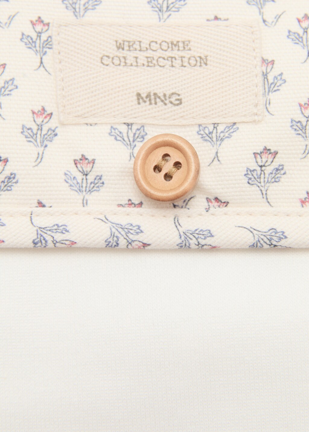 Floral travel changing mat - Off White