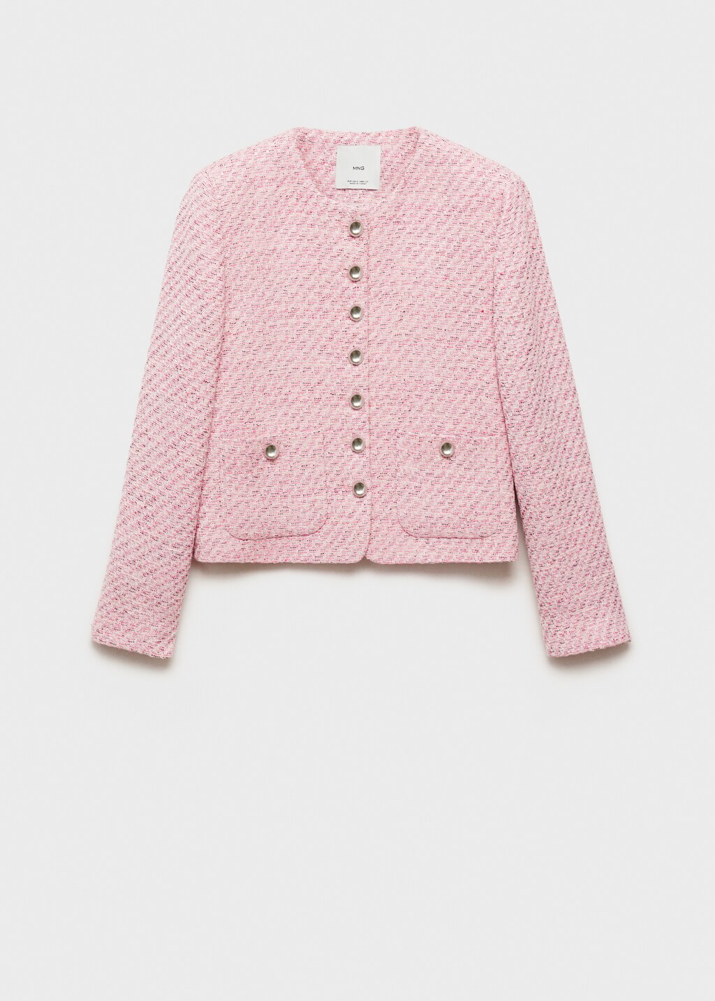 Fitted tweed jacket - Pink